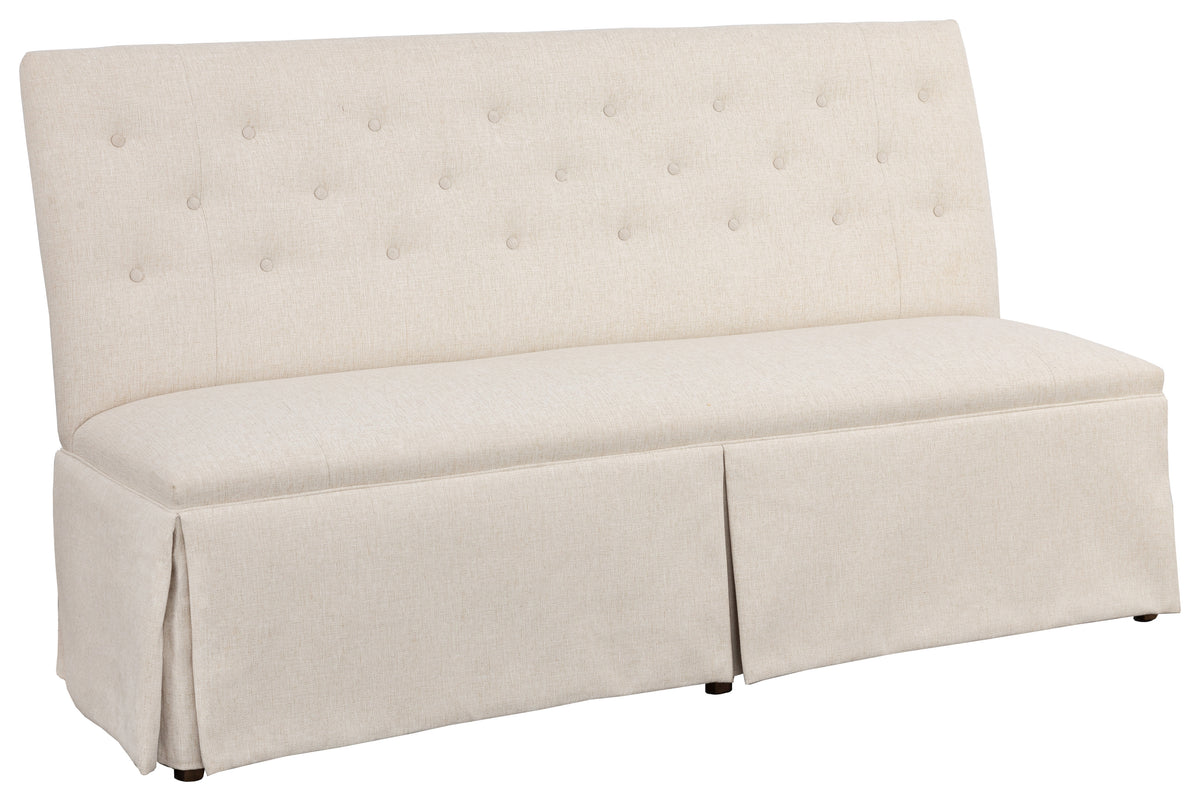 Straight Back Skirted Armless Banquette 72" (1273-72-T) - Fairfield Chair