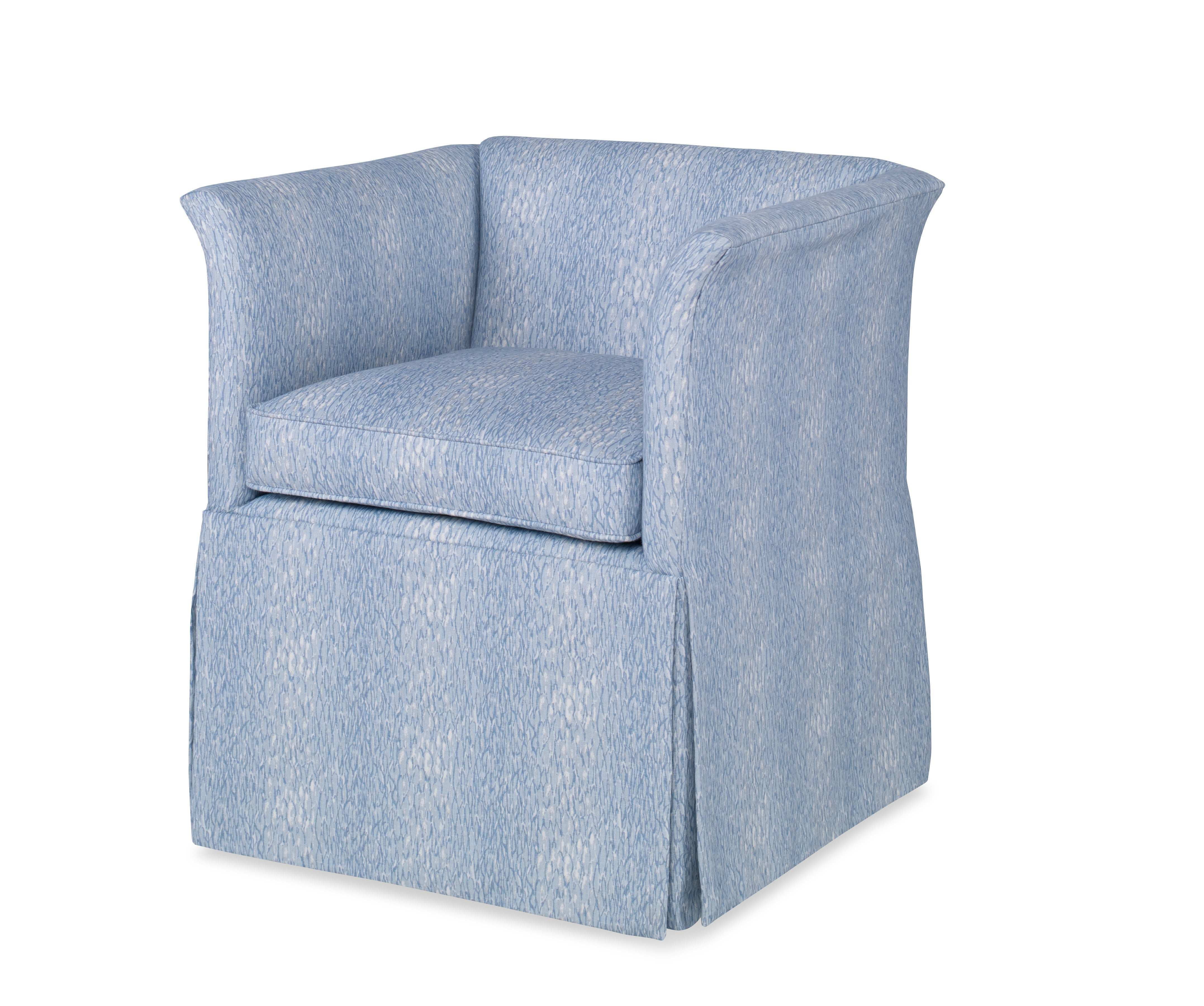 Catbird Skirted Swivel Chair