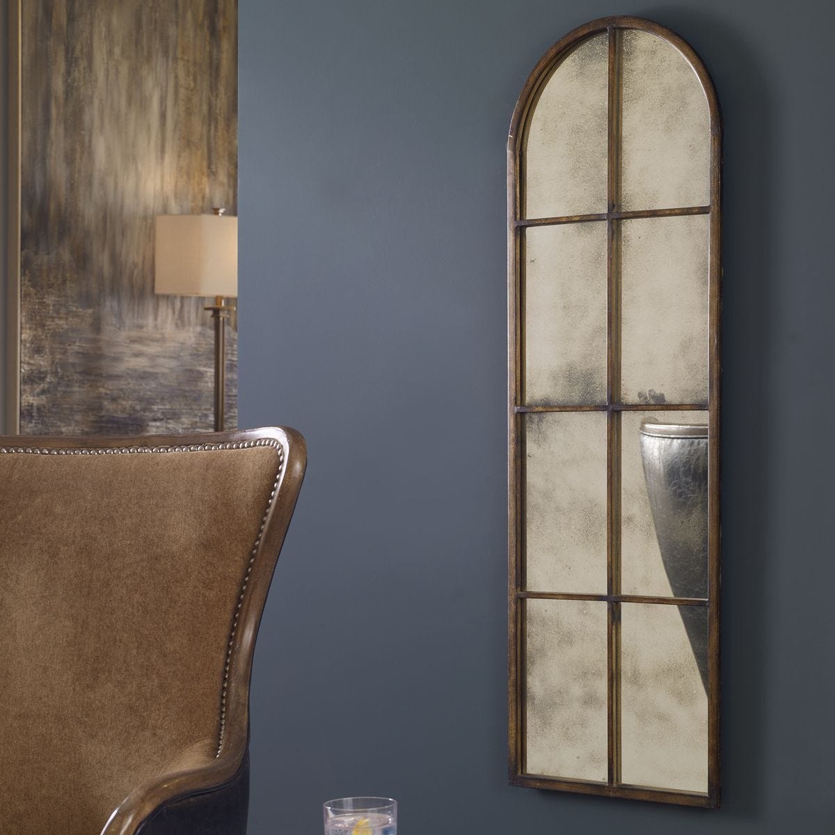 Amiel Arch Mirror, Bronze – Mirrors by Uttermost | Sutter & Vale