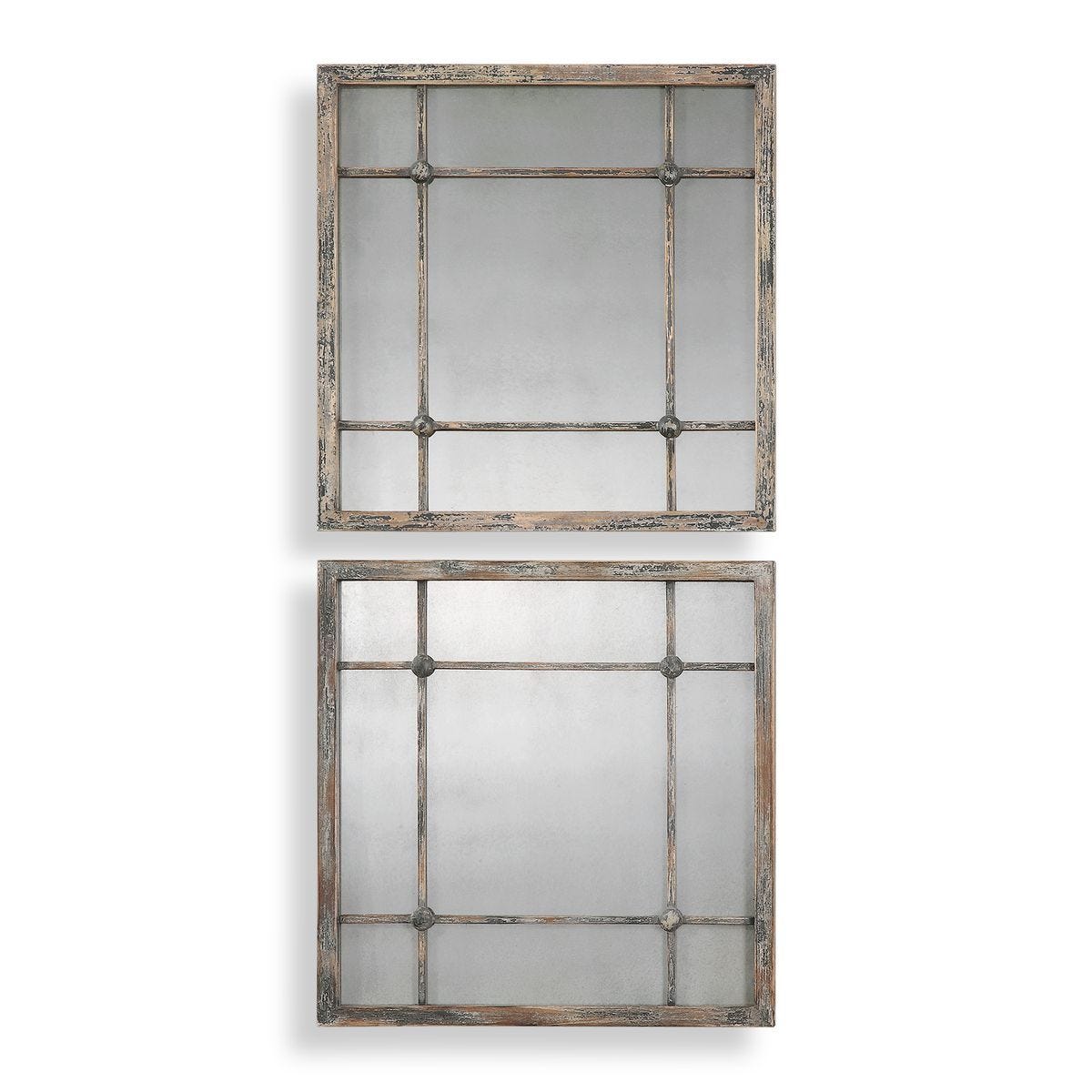 Saragano Square Mirrors, S/2 – Mirrors by Uttermost | Sutter & Vale