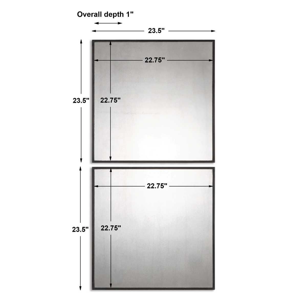 Matty Square Mirrors, S/2 – Mirrors by Uttermost | Sutter & Vale