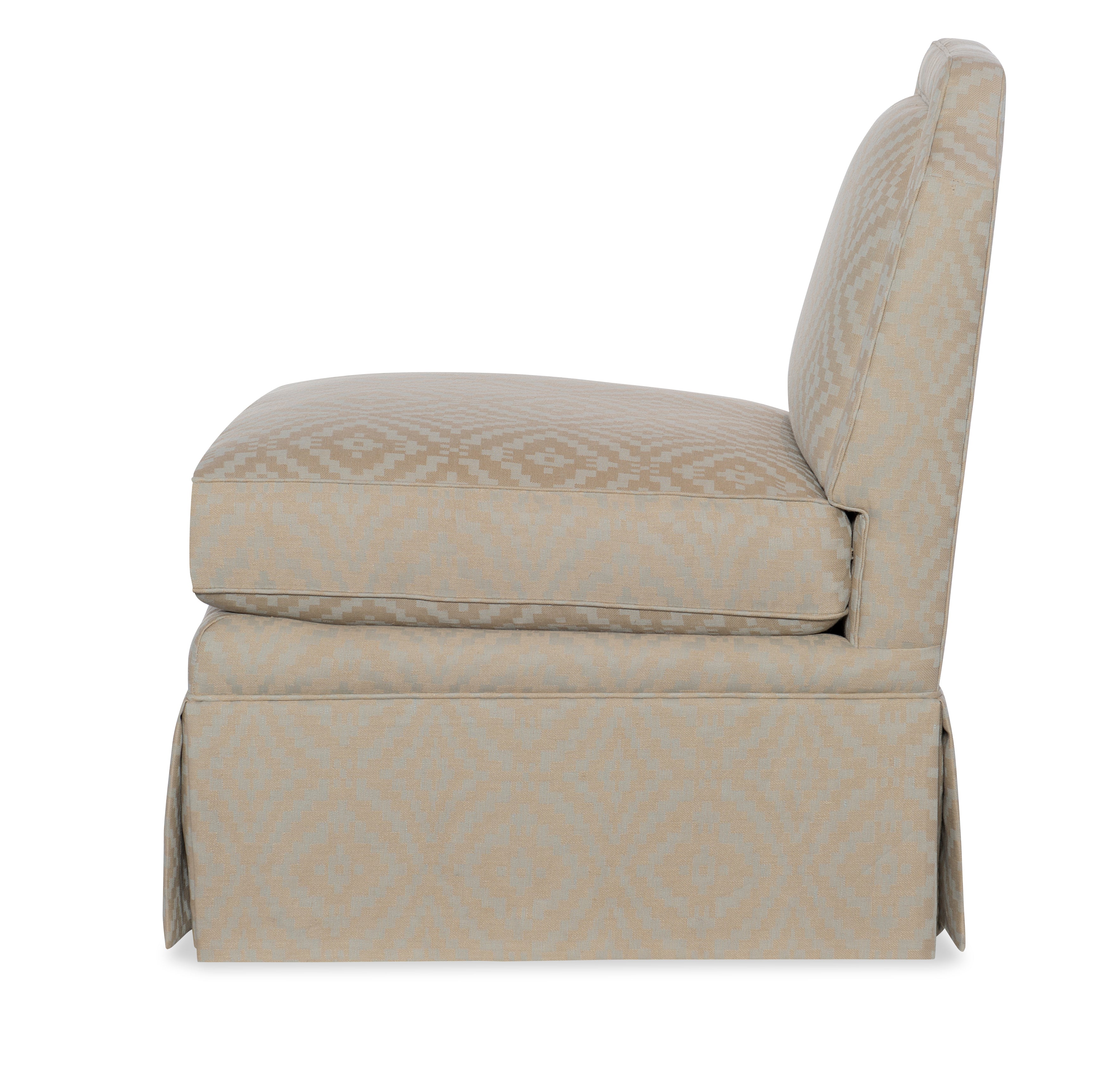 Luc Skirted Swivel Chair