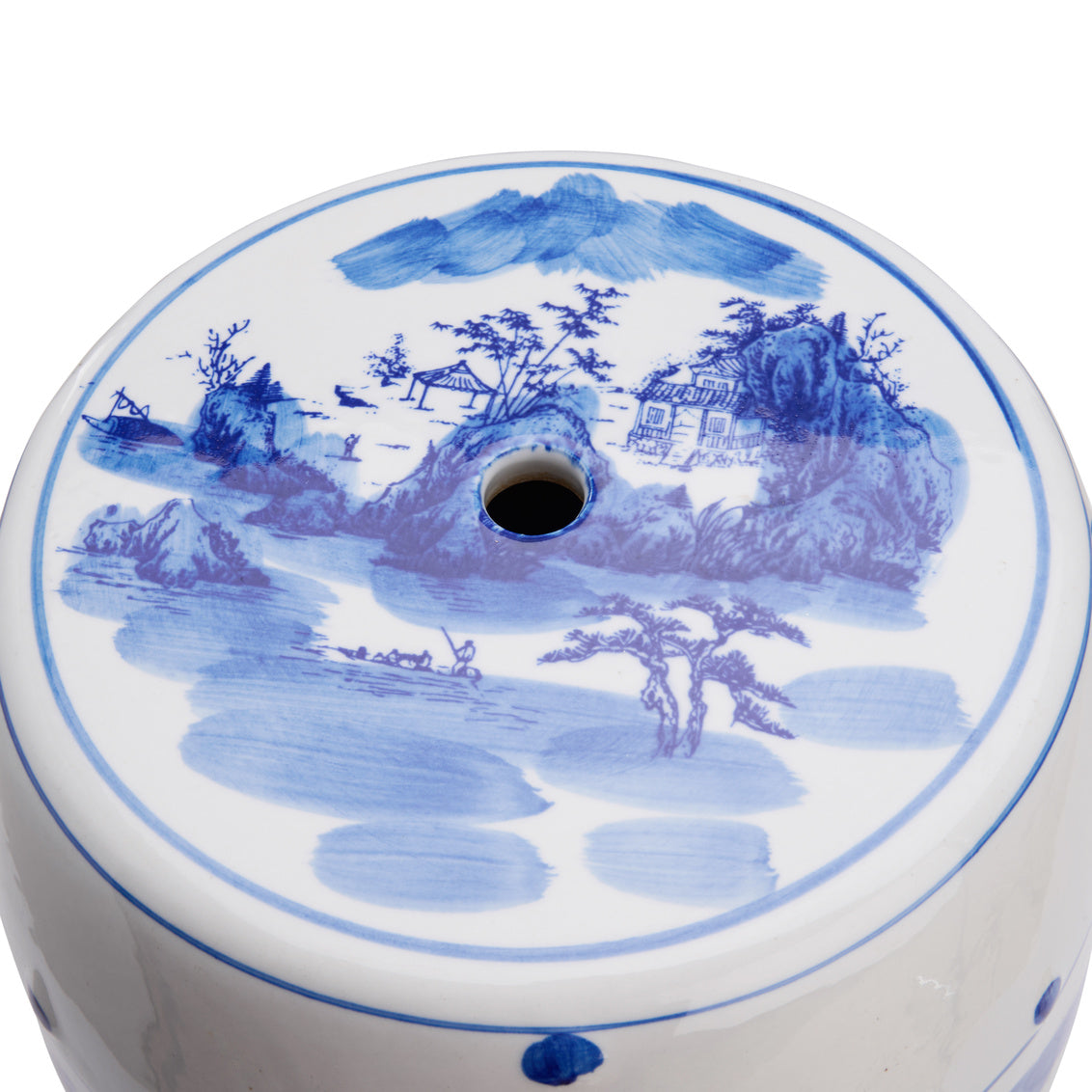 Canton Garden Seat in 15.5 / Ceramic/Porcelain - Chelsea House