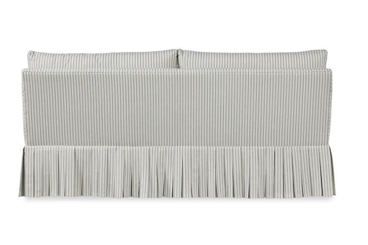 Claude 72" Boxed Pleated Settee