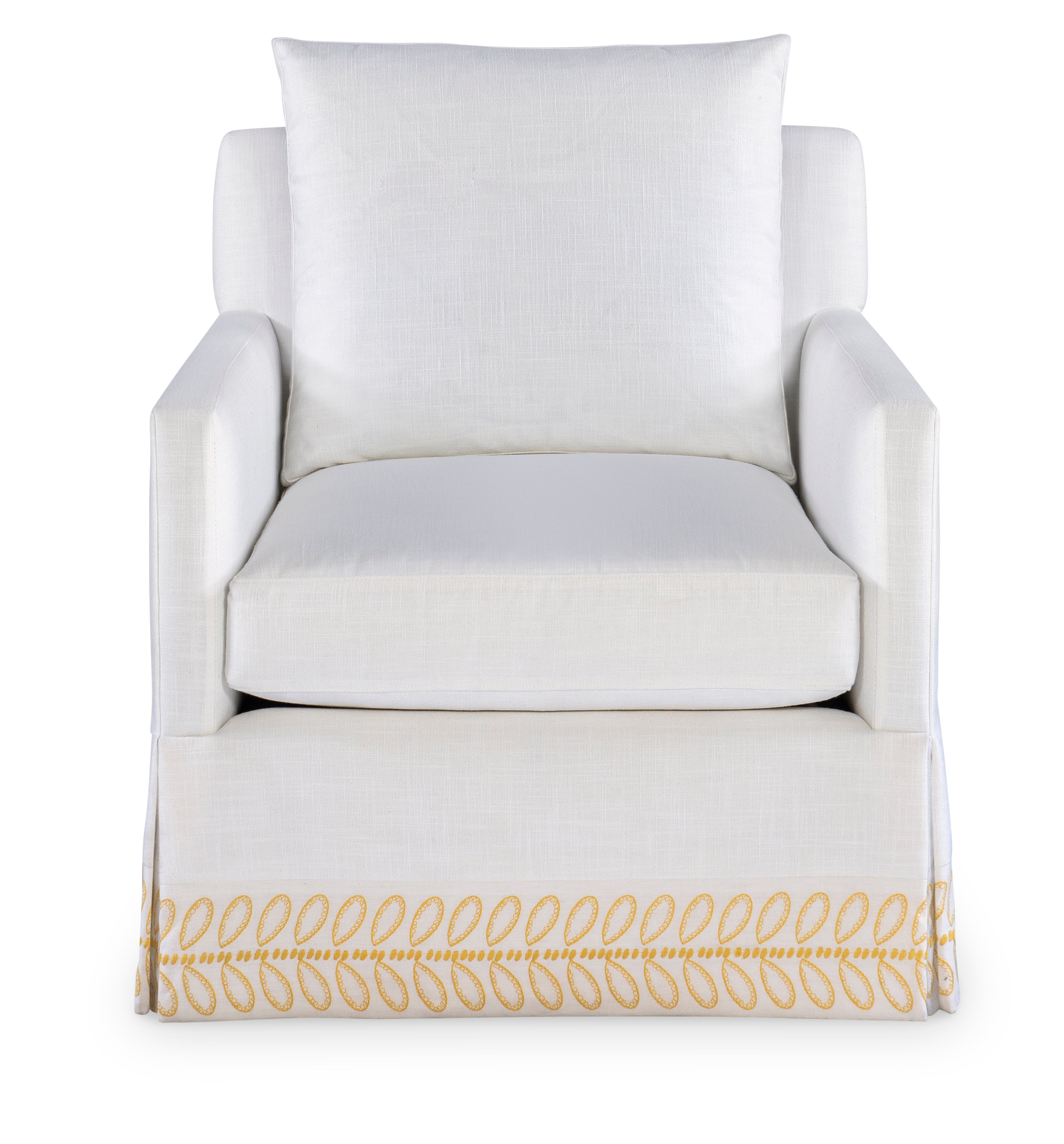 Mason Skirted Swivel Chair