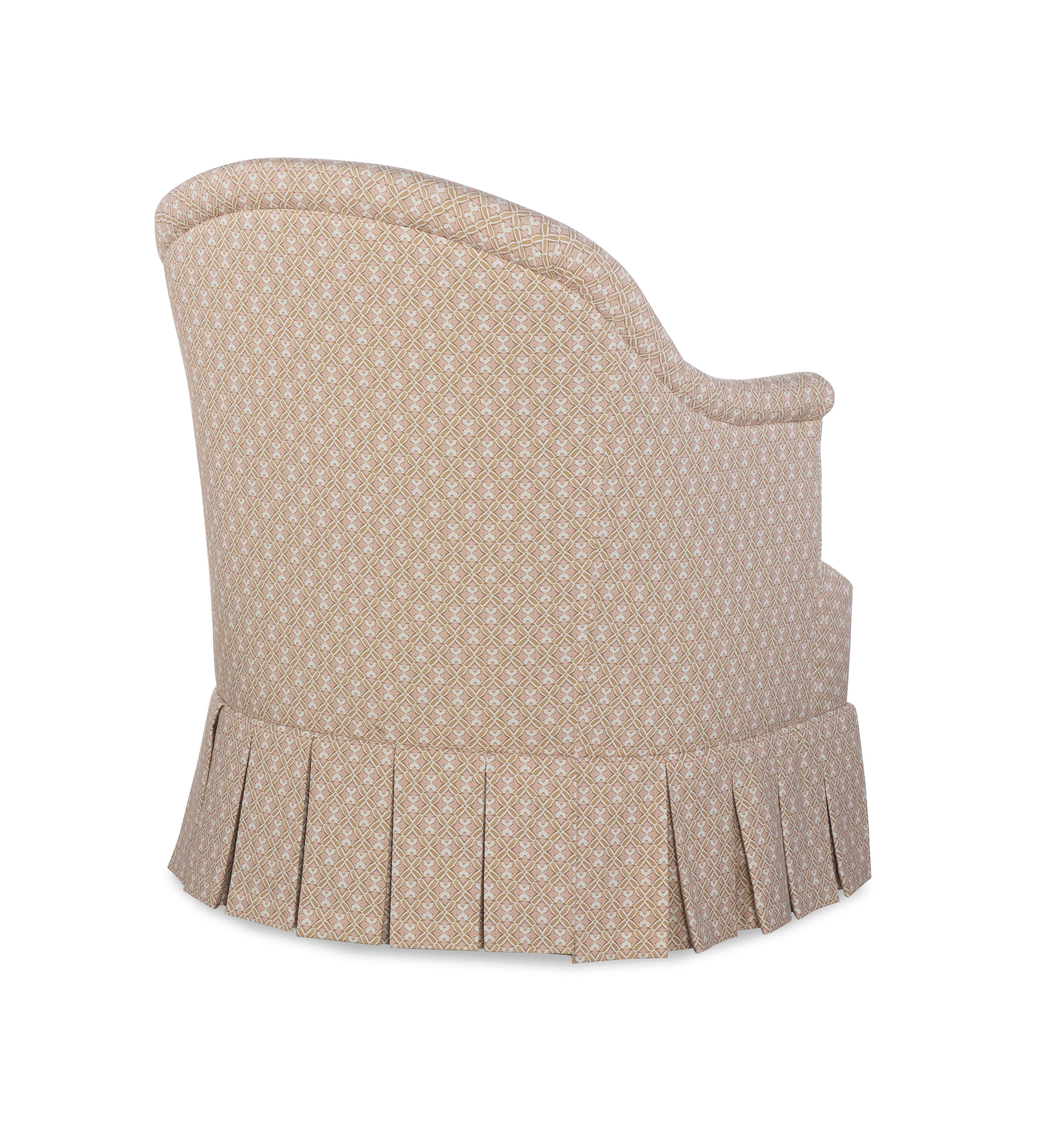 Romain Skirted Swivel Chair