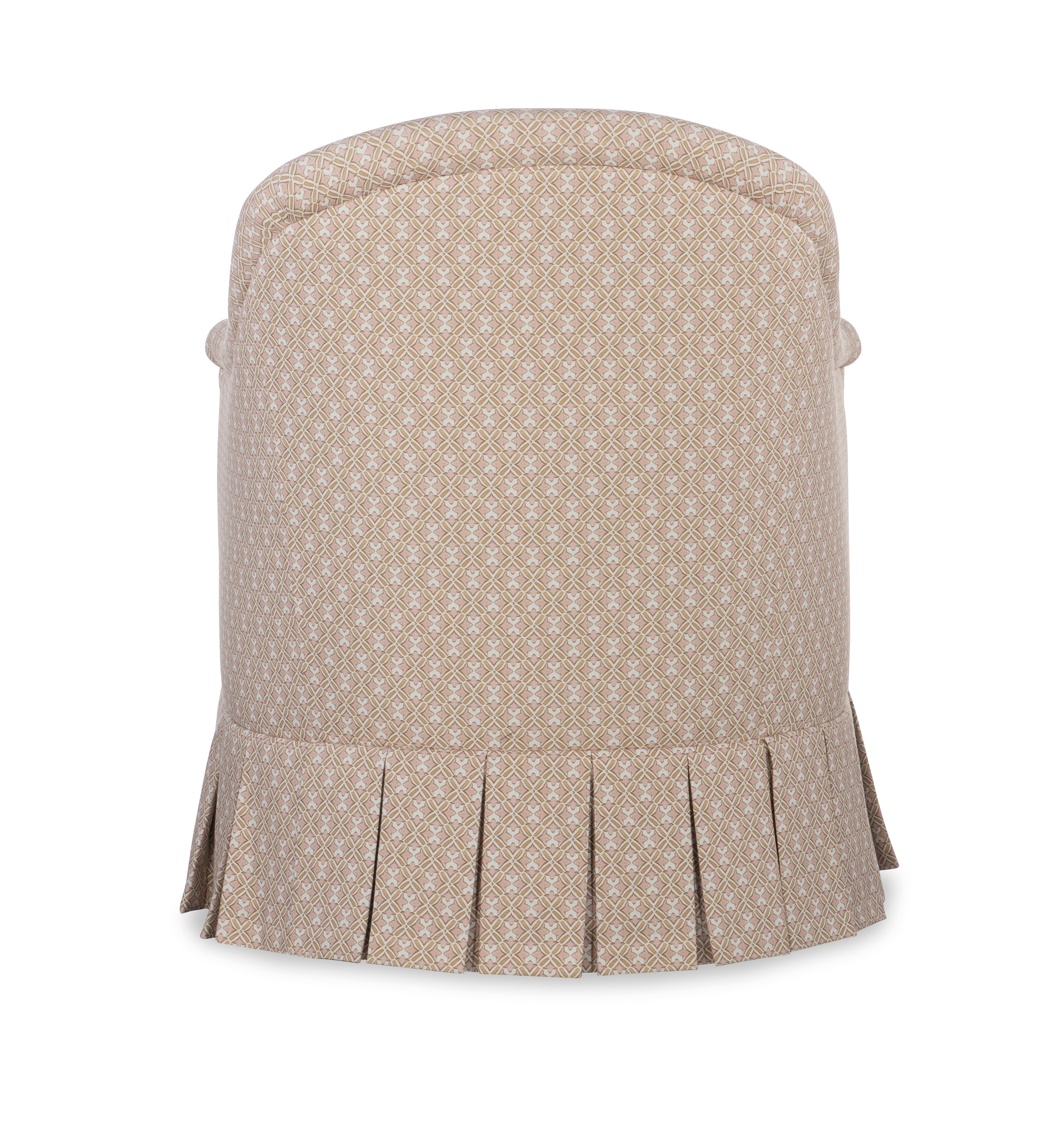 Romain Skirted Swivel Chair