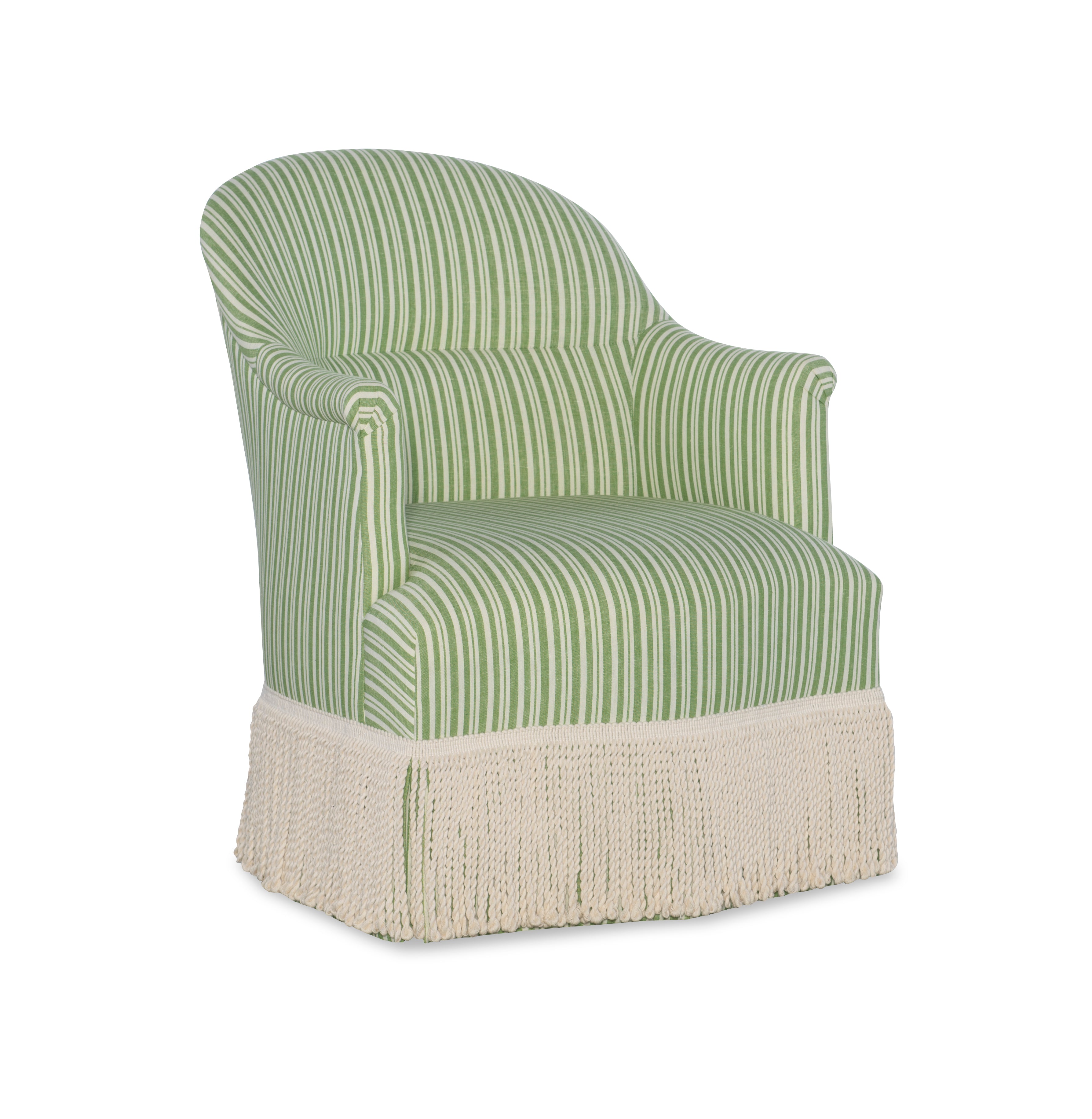 Romain Skirted Swivel Chair