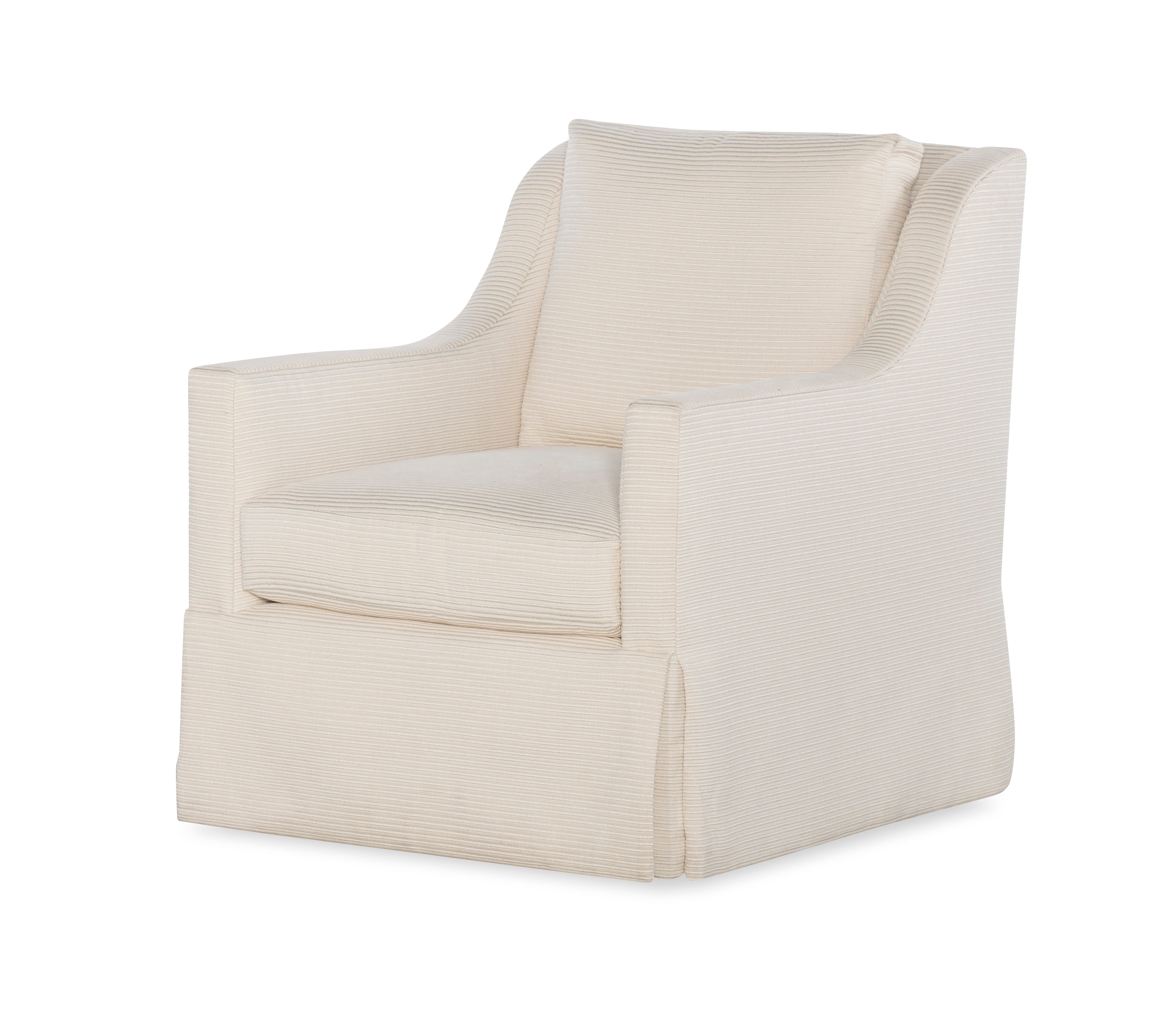 Antonio Skirted Swivel Chair