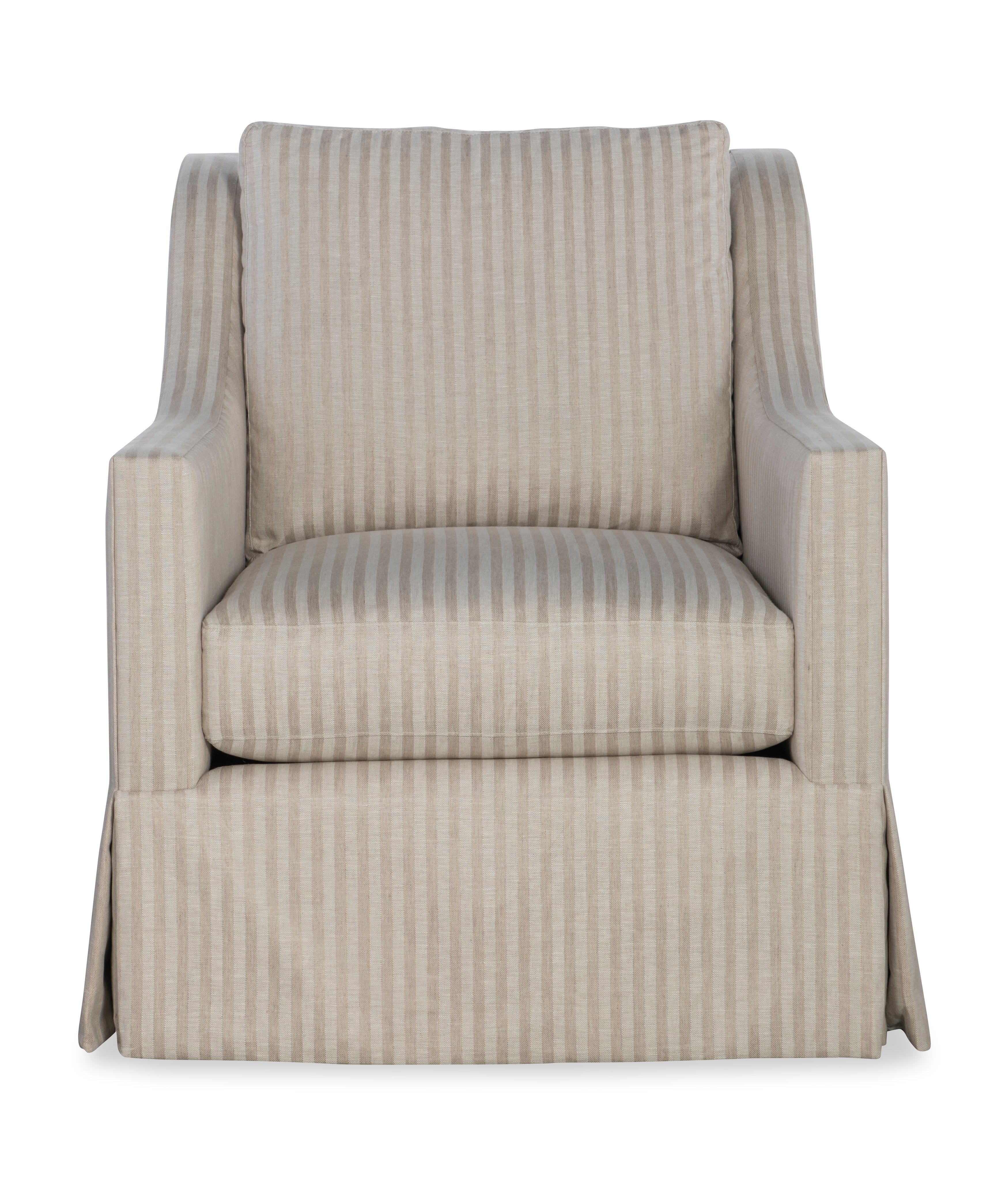 Antonio Skirted Swivel Chair