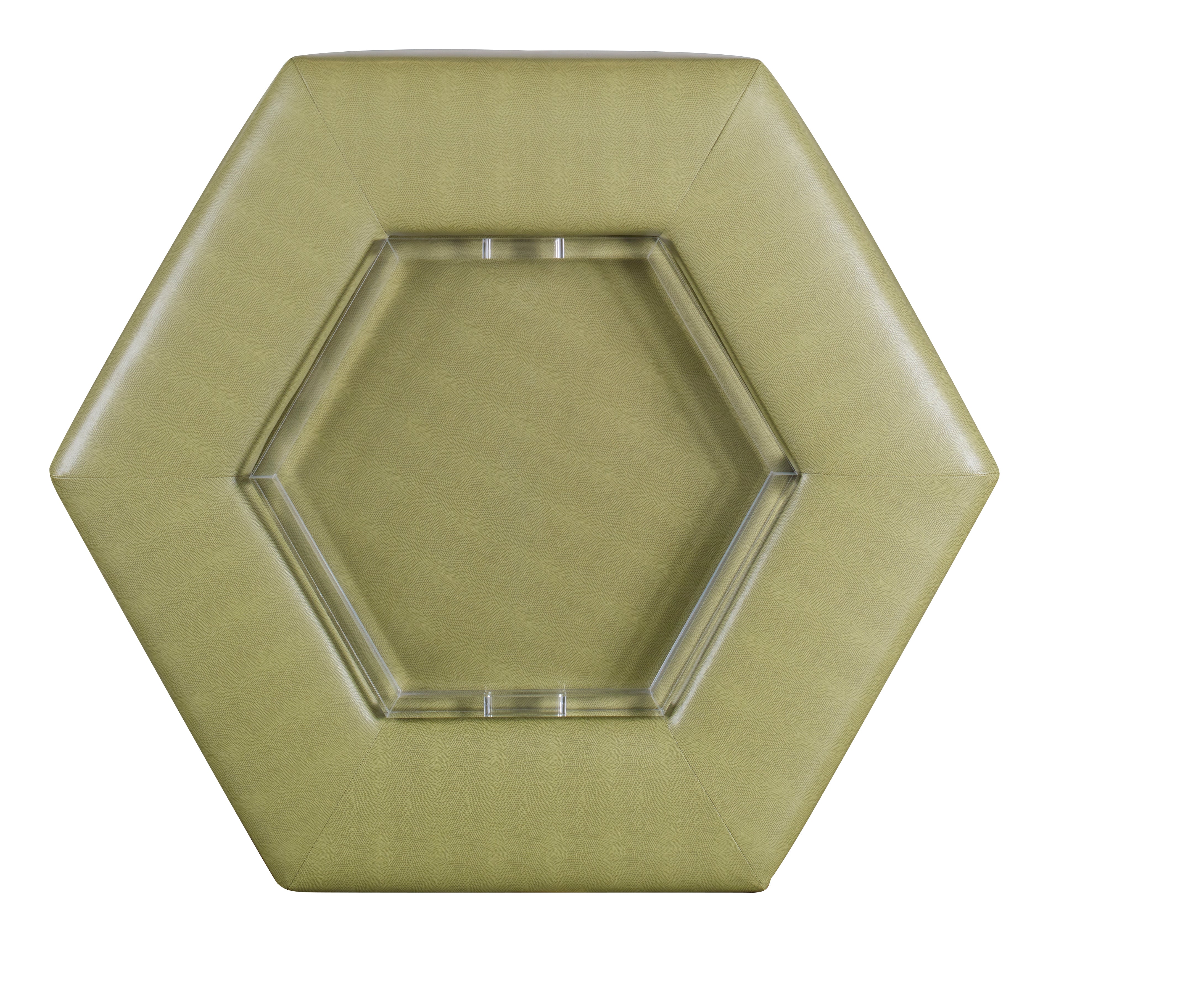 Menil Cocktail Ottoman - Acrylic Tray