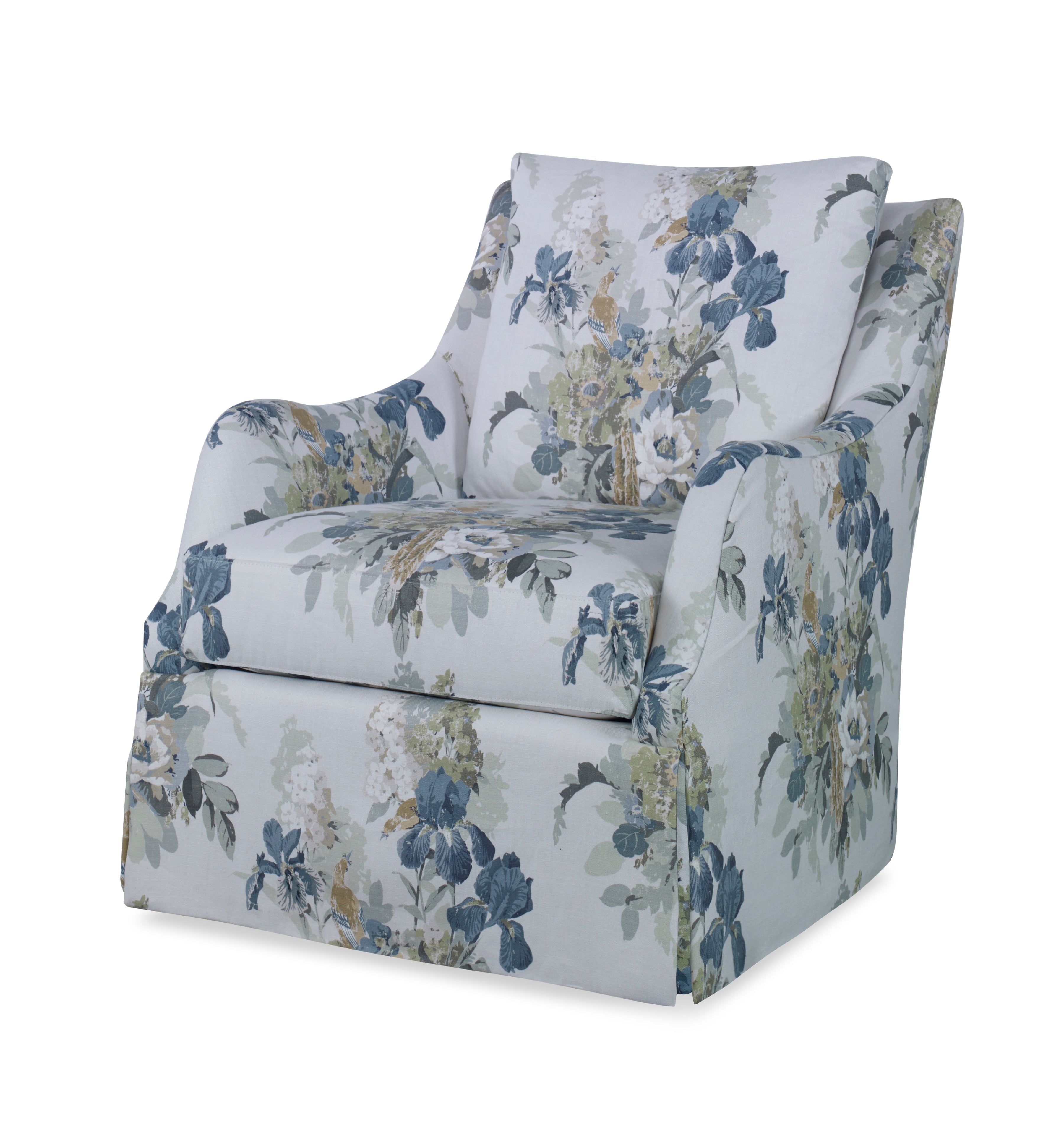 Finnigan Skirted Swivel Chair