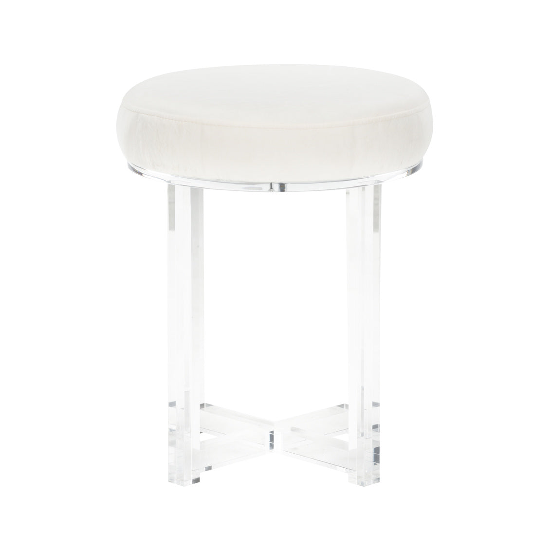 Lucy Acrylic Stool in 19.5 / Acrylic - Chelsea House