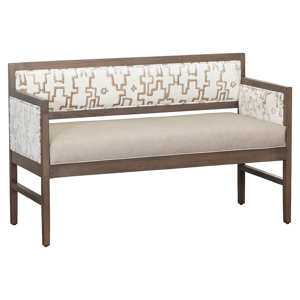 Snyder Leather Bench (L-1601-10) - Fairfield Chair