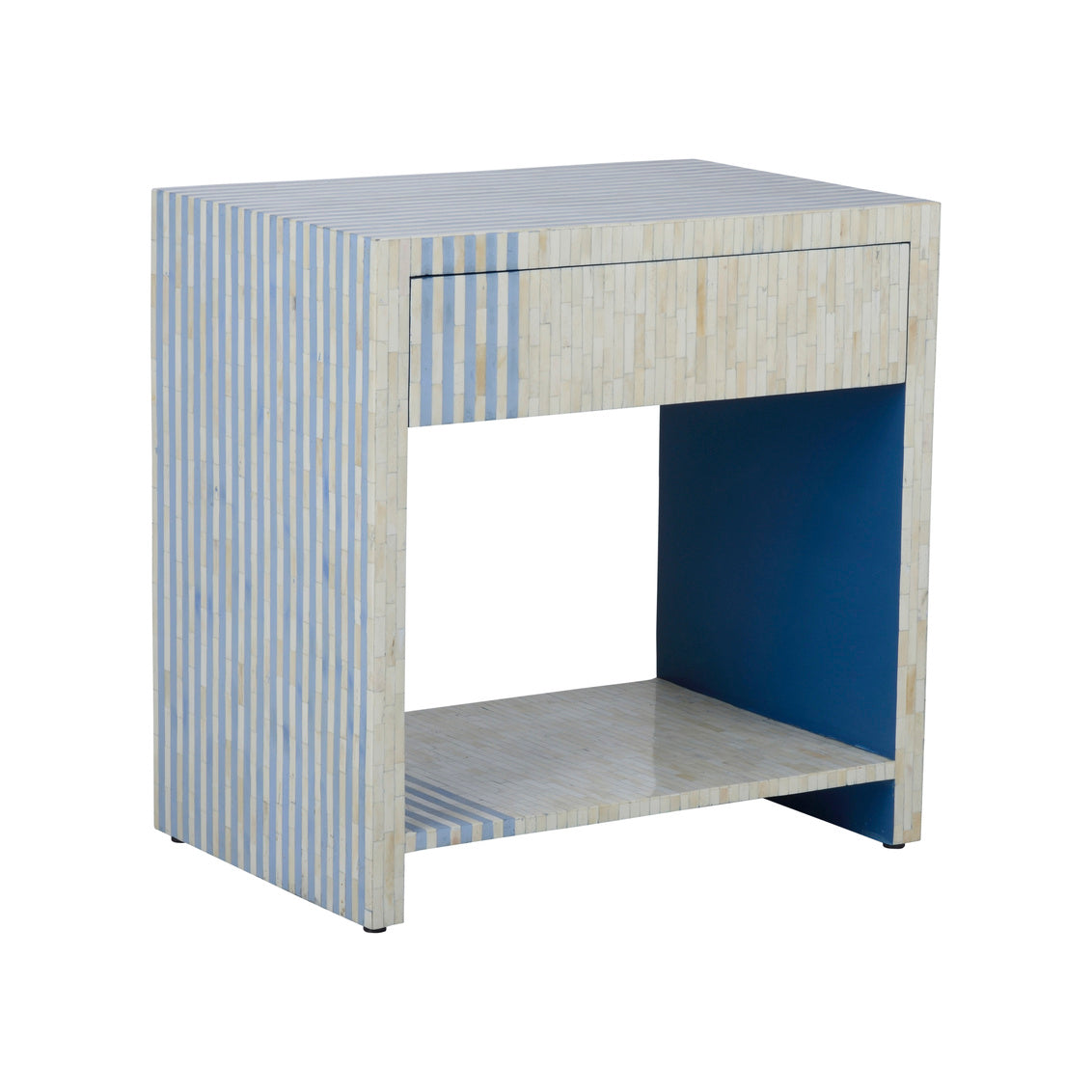 Bedside Table - Blue in 28.5 / Bone - Chelsea House