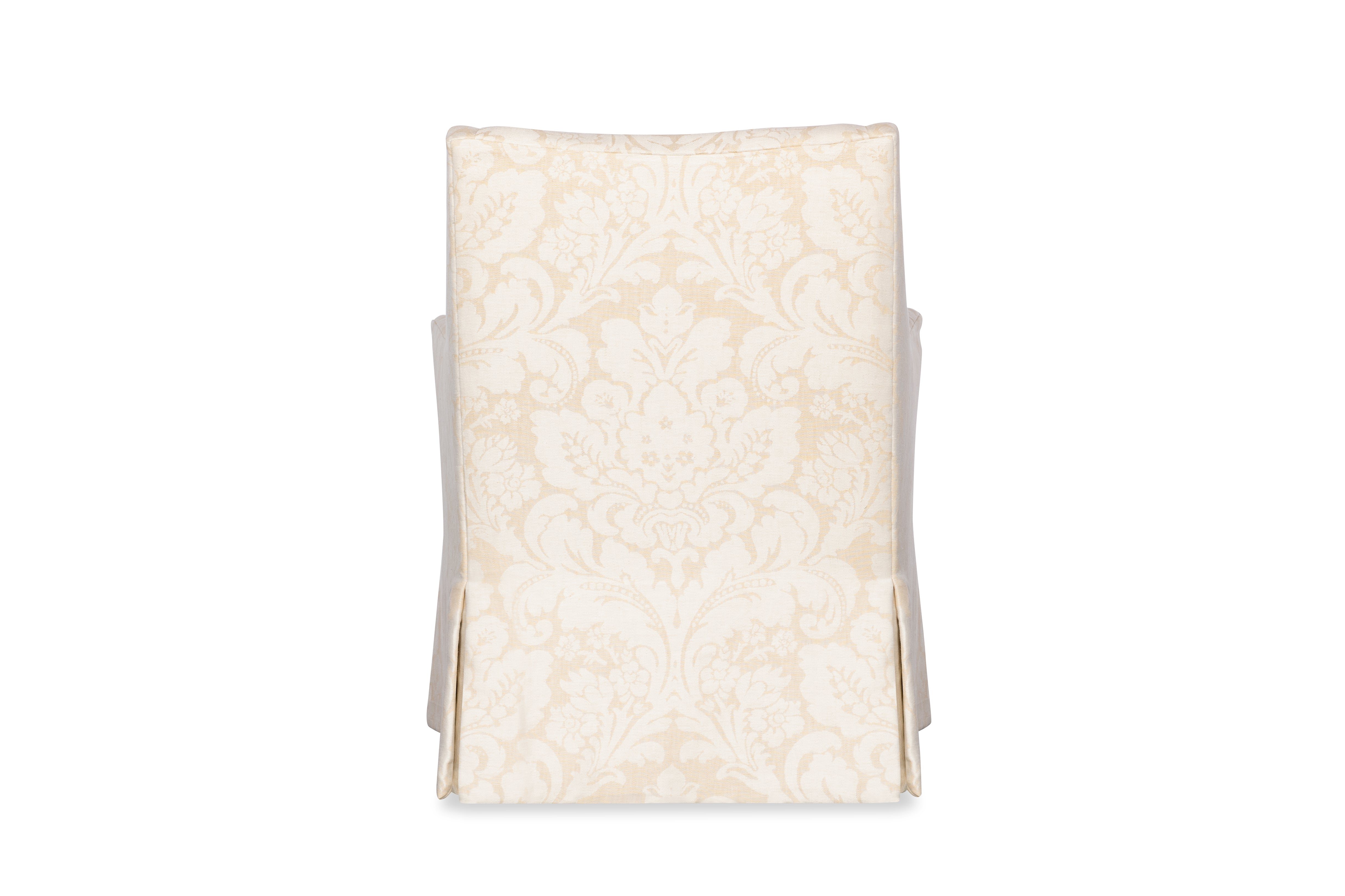 Lyric Skirted Swivel Chair