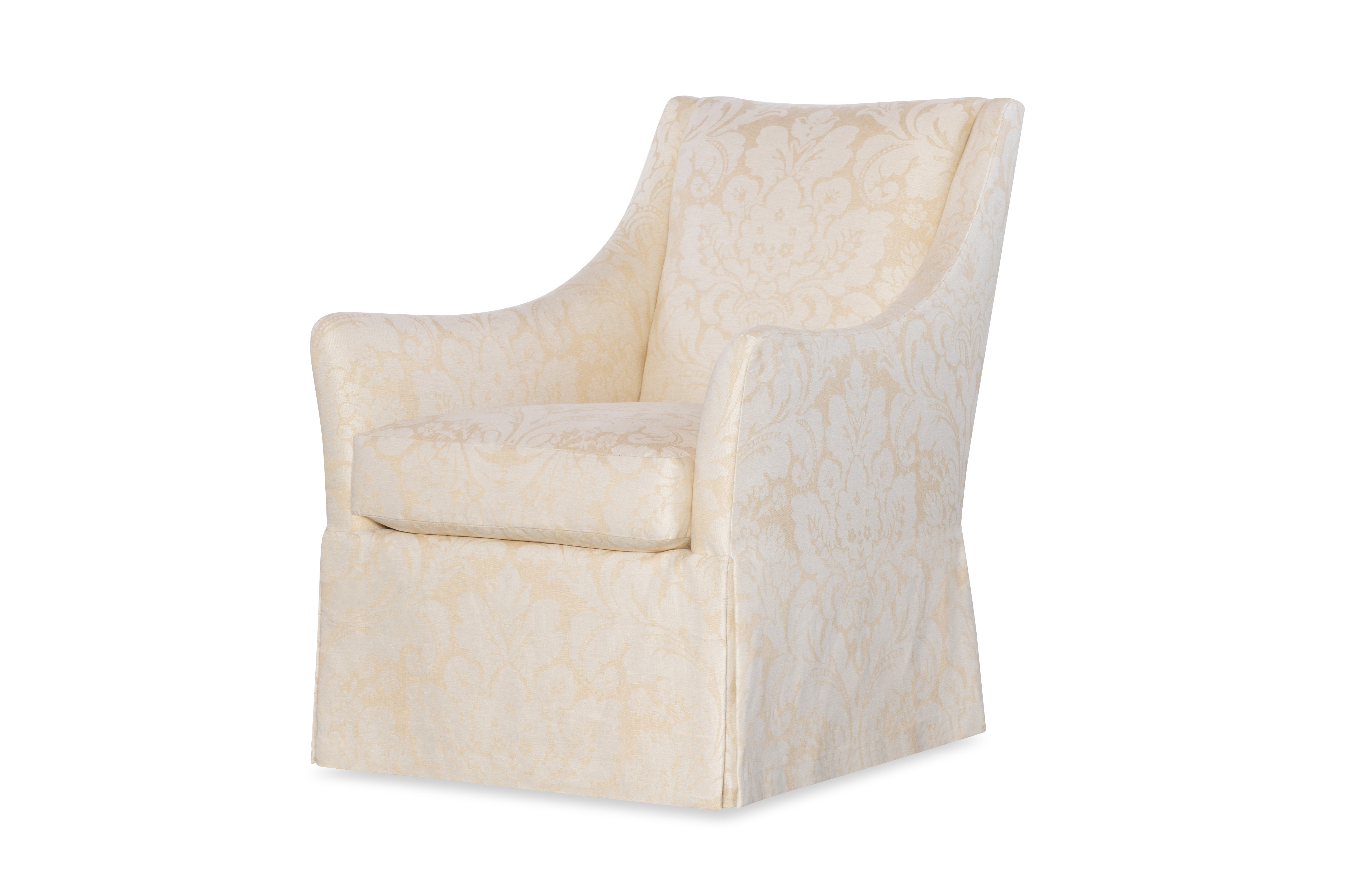 Lyric Skirted Swivel Chair