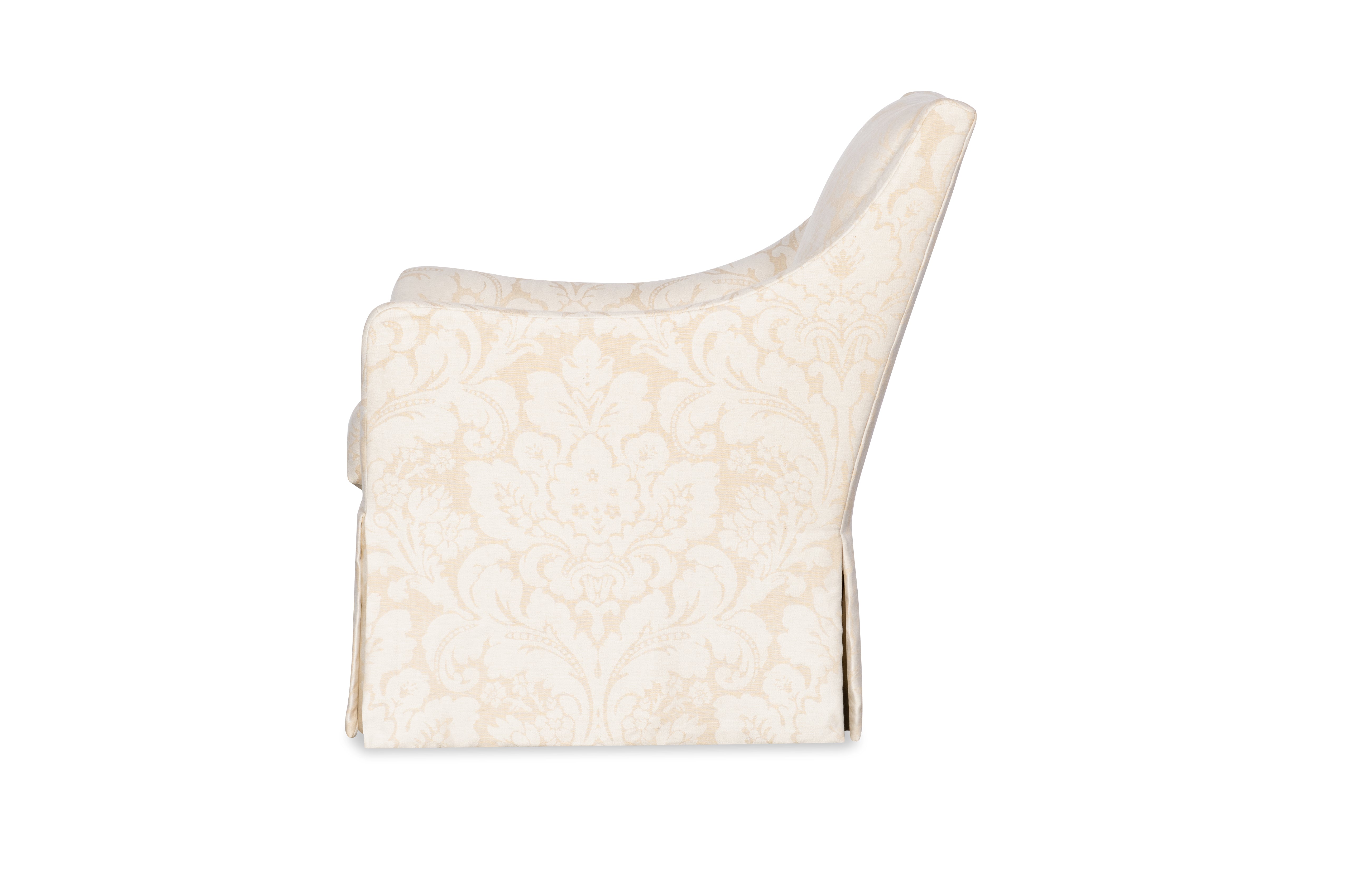 Lyric Skirted Swivel Chair