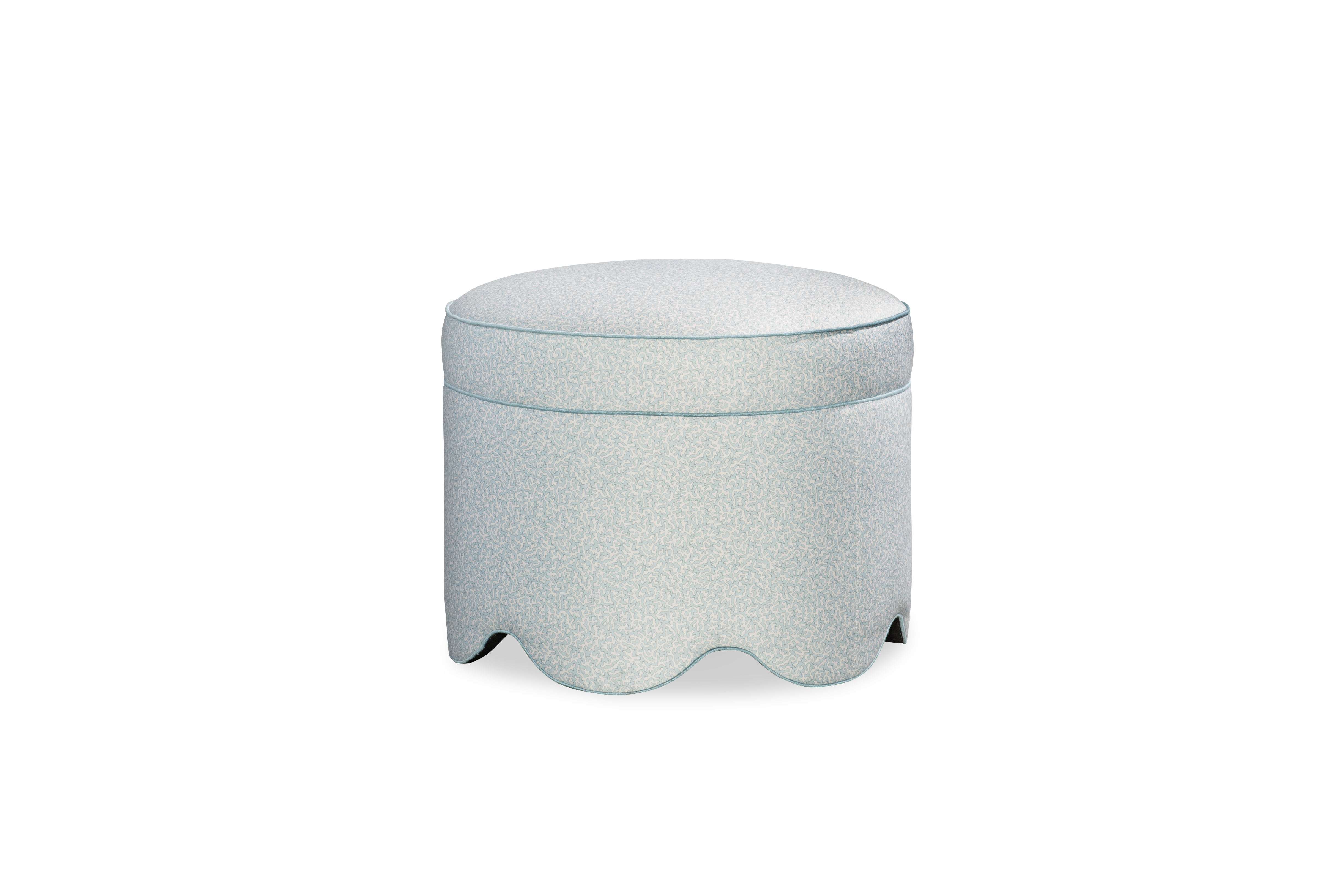 Suzie Scalloped Ottoman