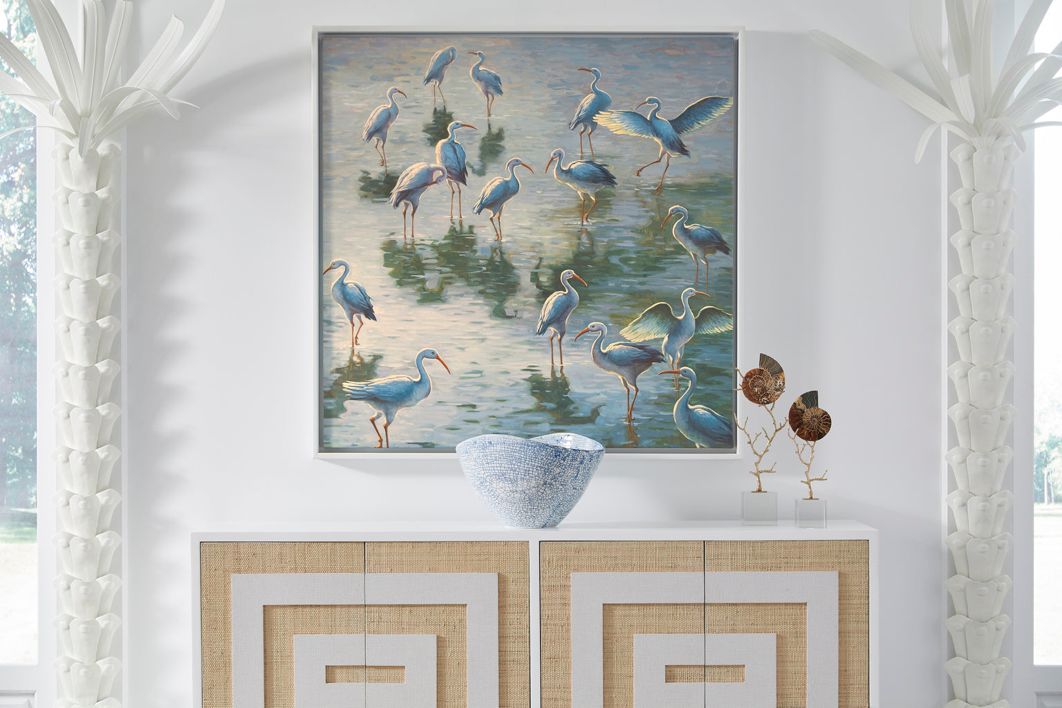 Shorebirds in 47.5h x 47.5w x 2.25d / Canvas - Chelsea House