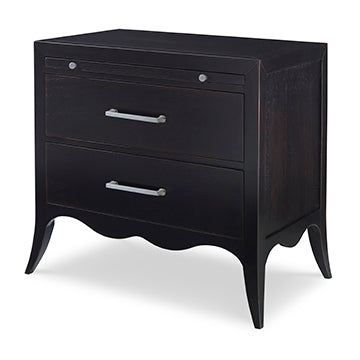 Beatrix Nightstand - Hand Rubbed Raven