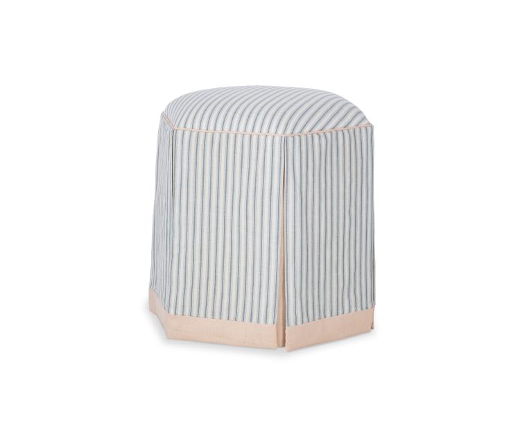Evans Skirted Ottoman