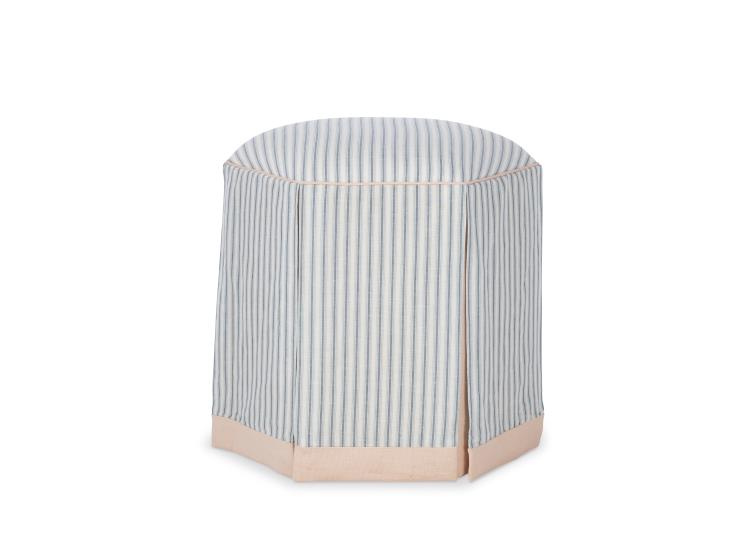 Evans Skirted Ottoman