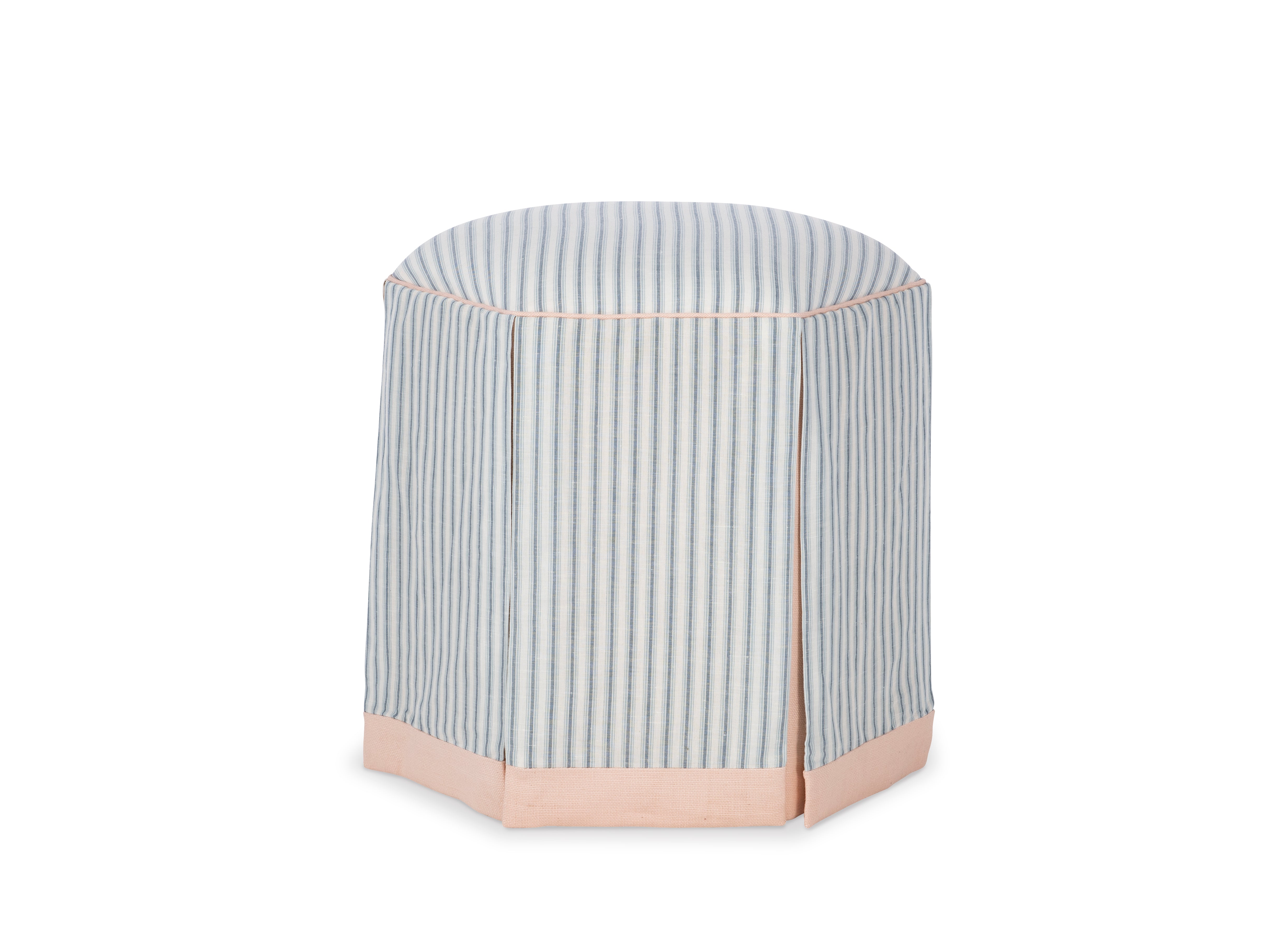Evans Skirted Ottoman