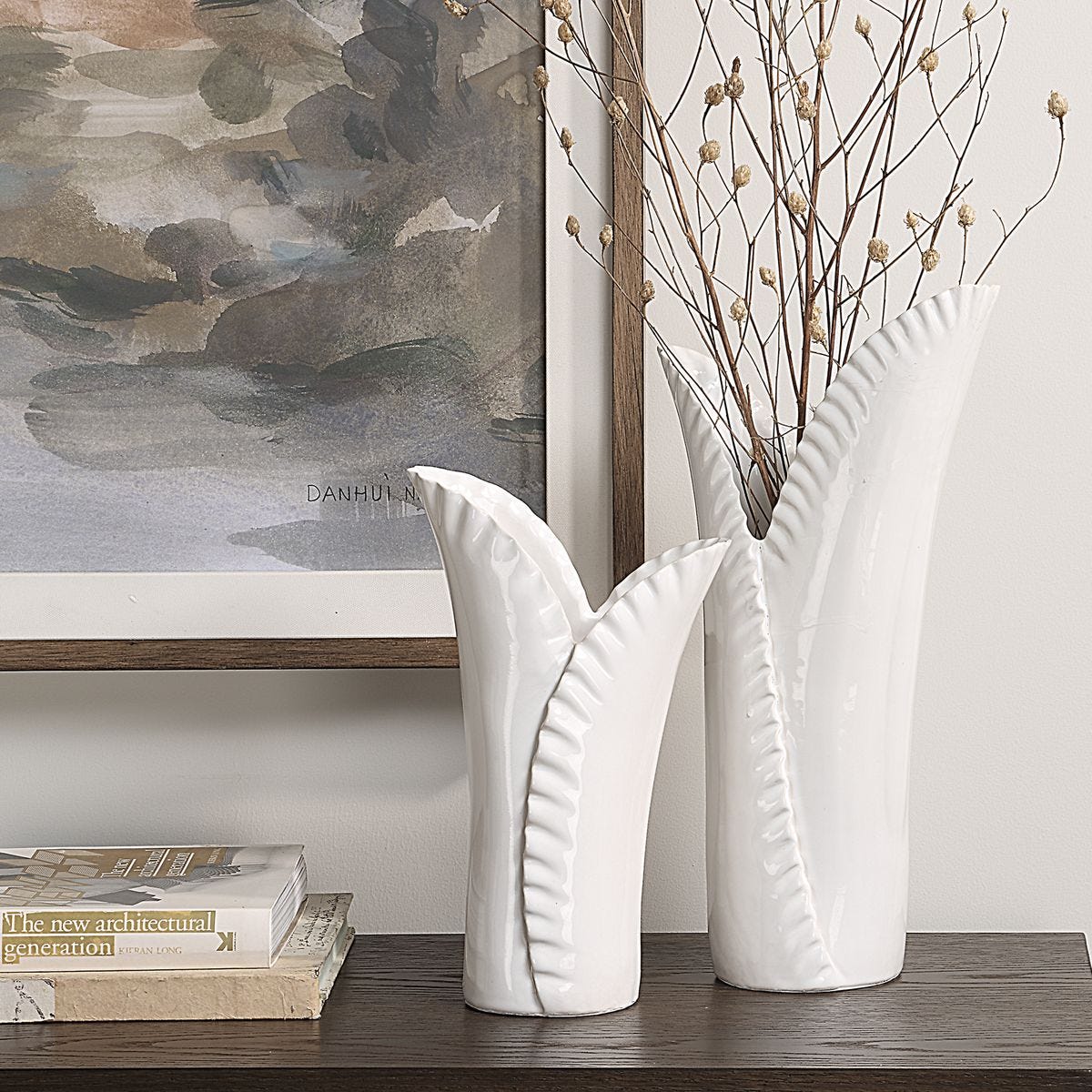 Leafscape Vases, S/2
