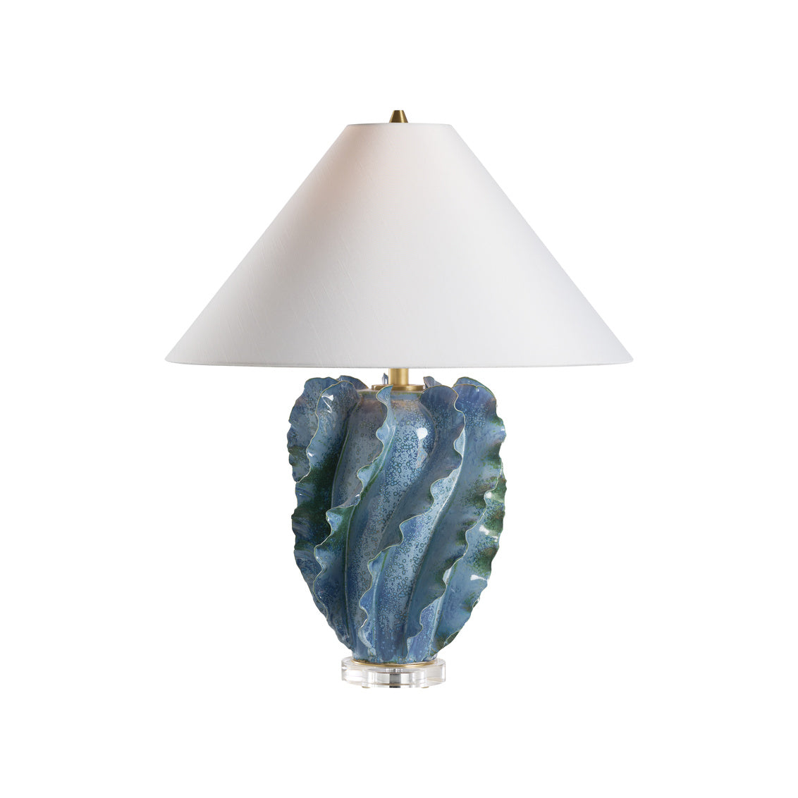 Ocean Waves Table Lamp in 27 / Ceramic/Porcelain - Chelsea House