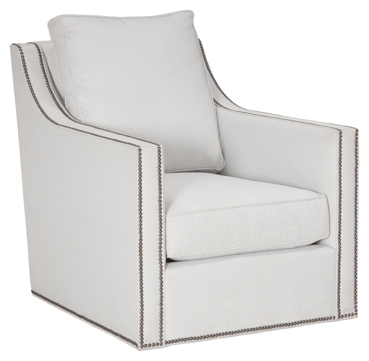Welted Slope Arm Swivel Chair (1LBF-31) - Fairfield Chair