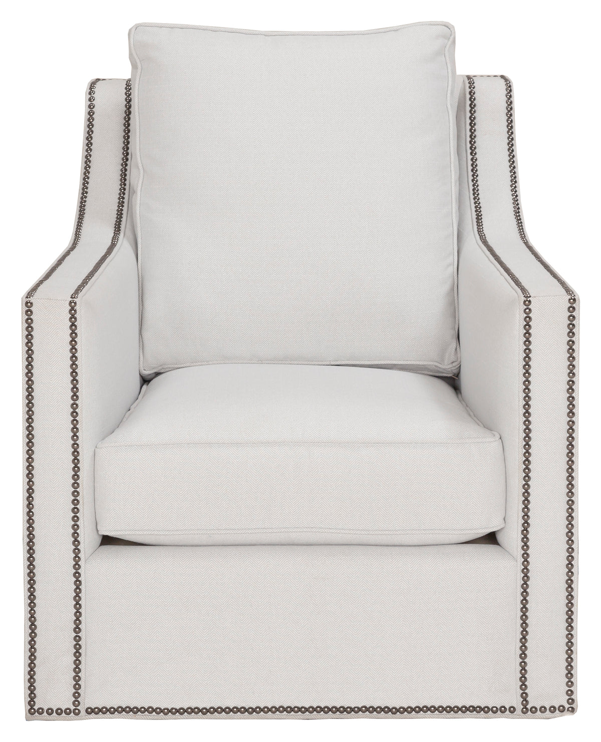 Welted Slope Arm Swivel Chair (1LBF-31) - Fairfield Chair