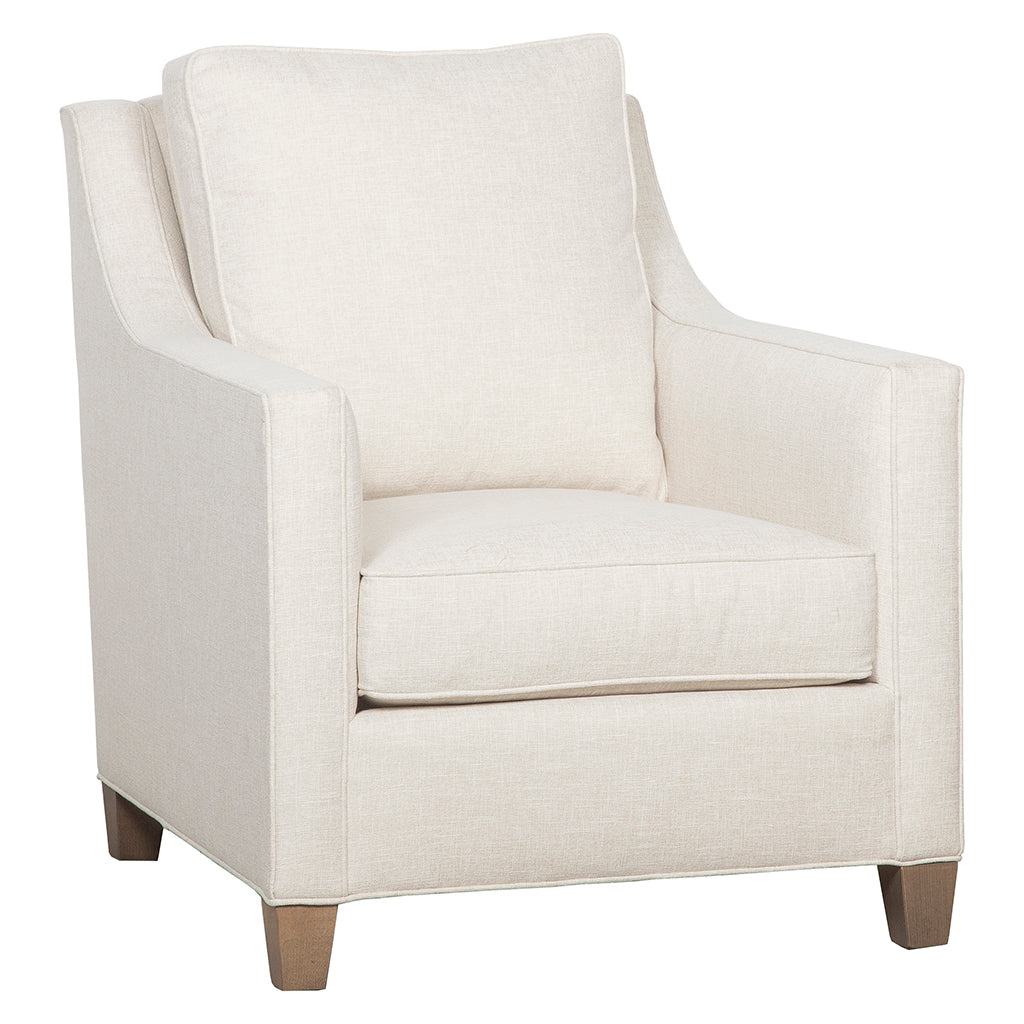 Welted Slope Arm Lounge Chair (1LBT-01) - Fairfield Chair