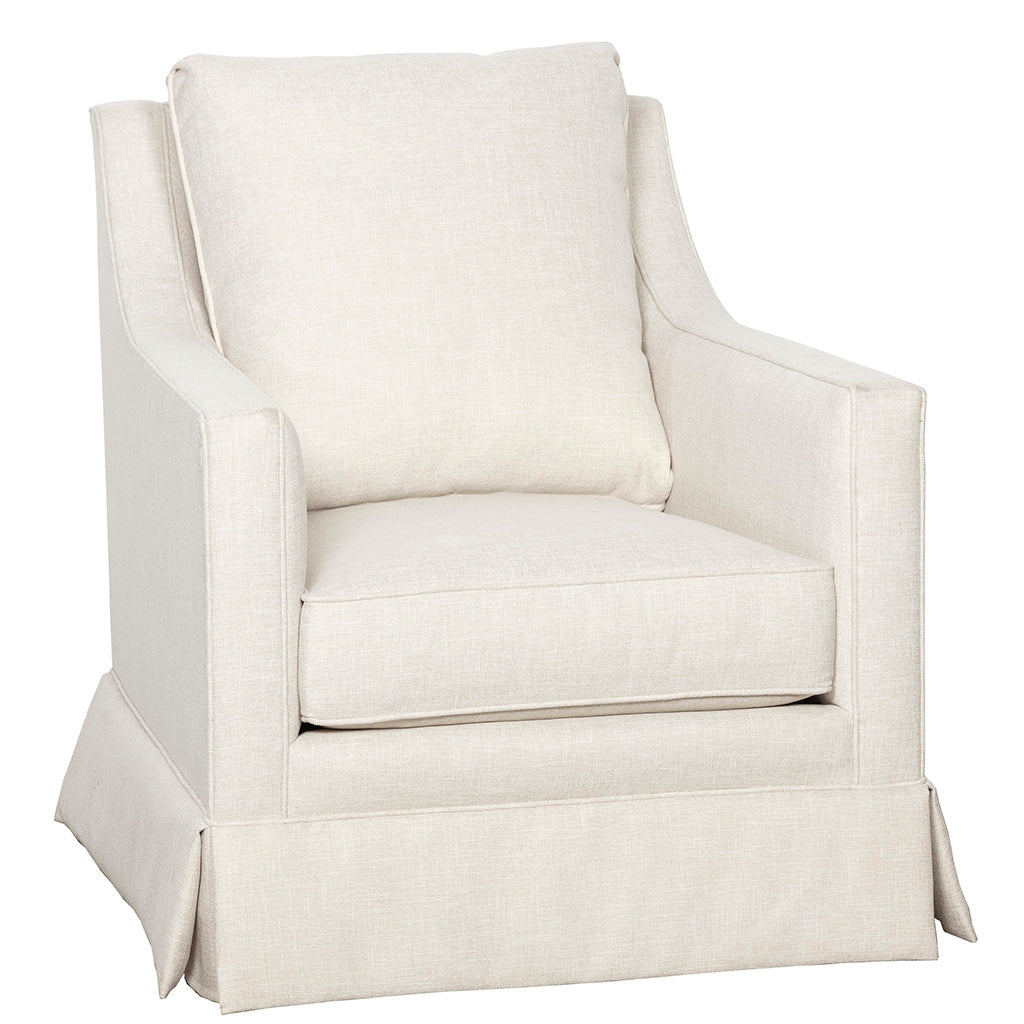 Welted Slope Arm Lounge Chair (1LKS-01) - Fairfield Chair