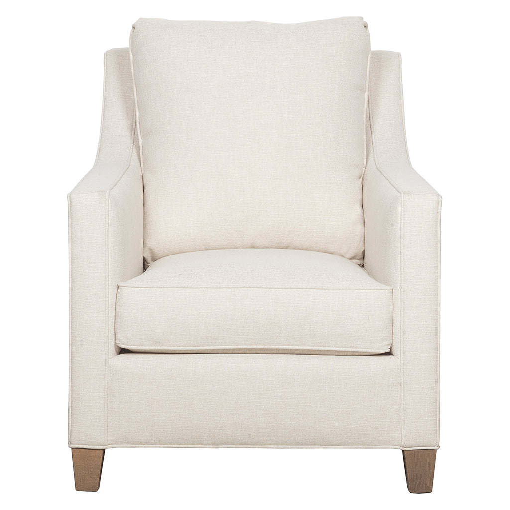 Welted Slope Arm Lounge Chair (1LKT-01) - Fairfield Chair