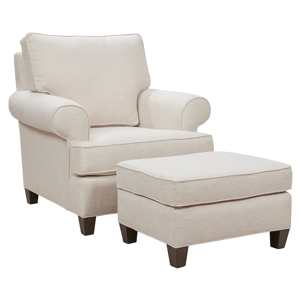 Welted Sock Arm Ottoman (1SBT-20) - Fairfield Chair
