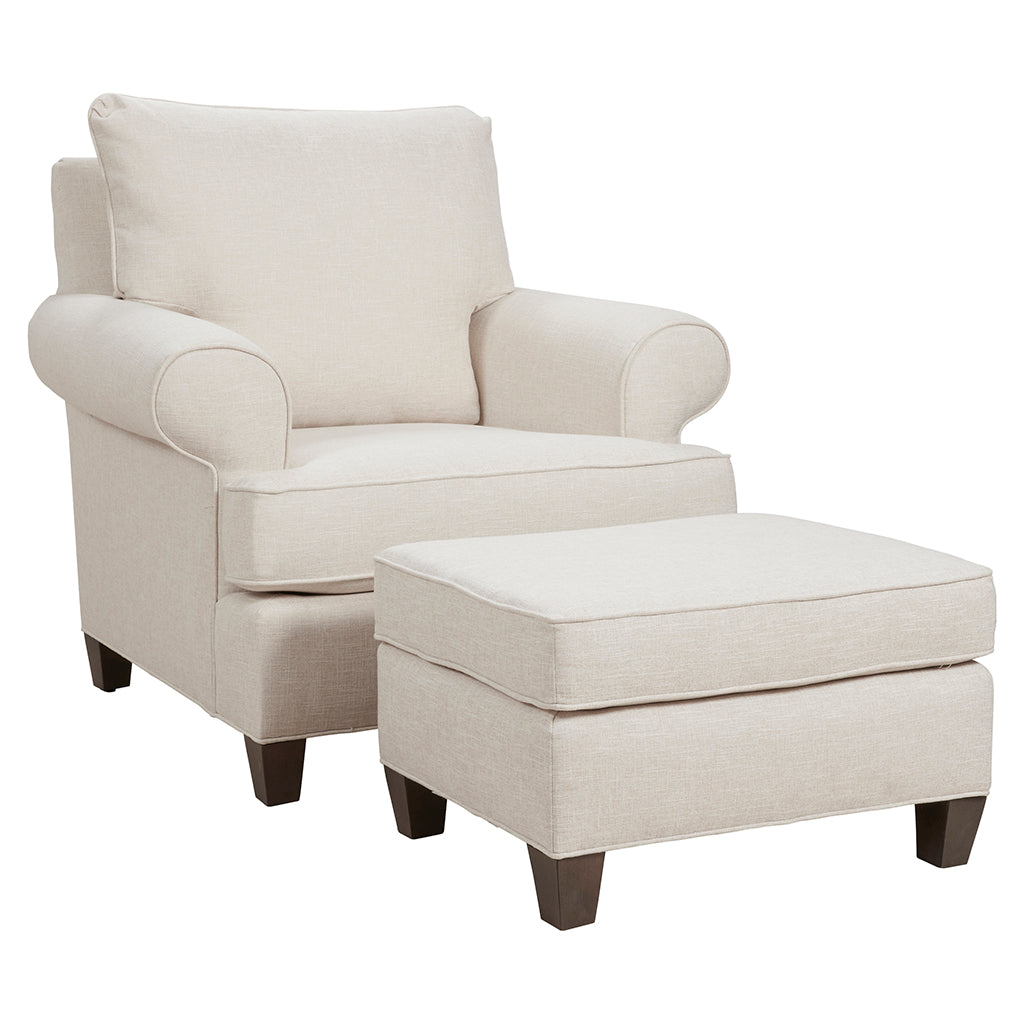 Welted Sock Arm Lounge Chair (1SKT-01) - Fairfield Chair