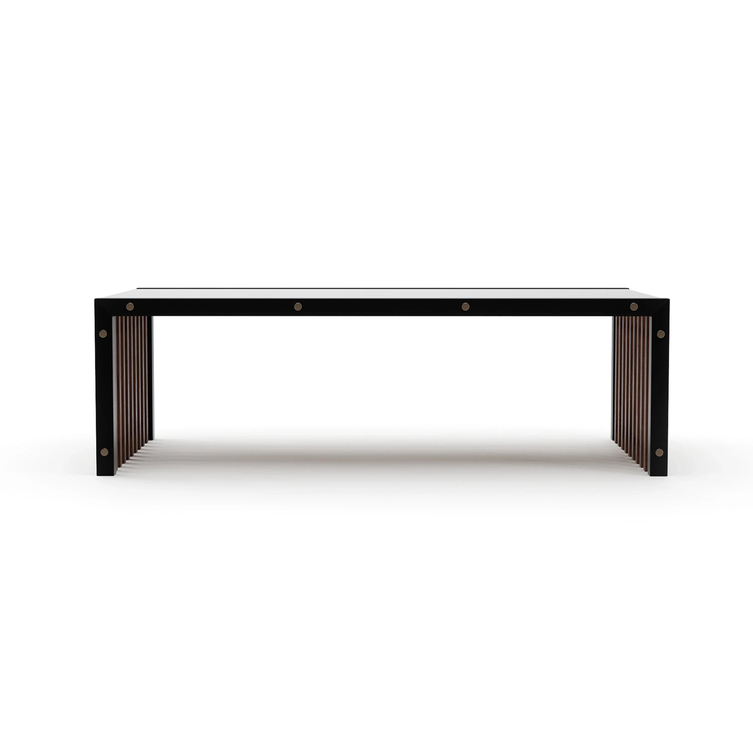 Pinstripe Dark Cocktail Table – Cocktail Tables by Caracole | Sutter & Vale