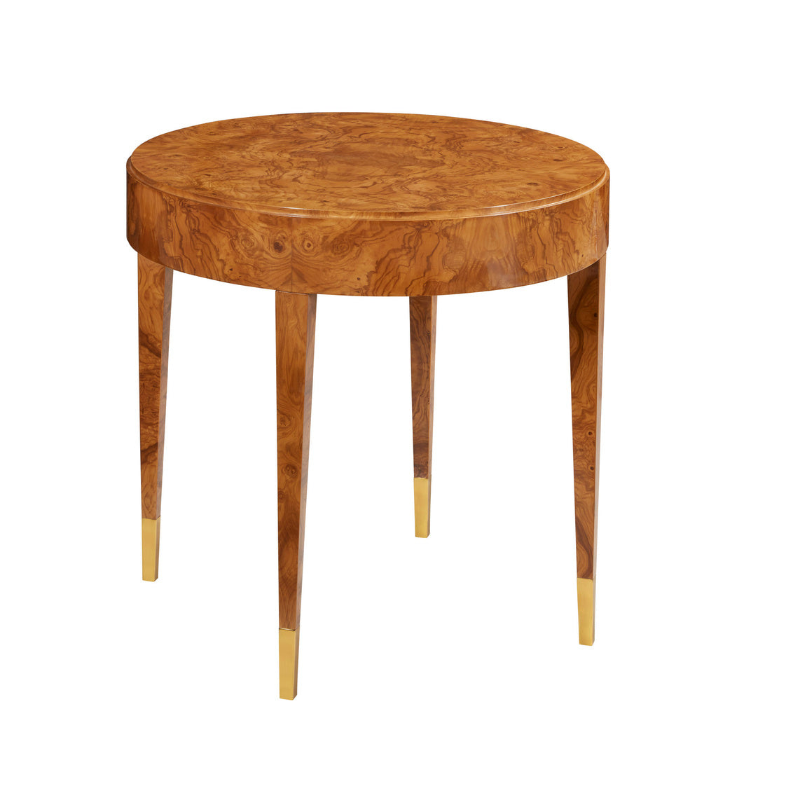 Modern History Salena Round End Table-Olive Ashe MH1200F02