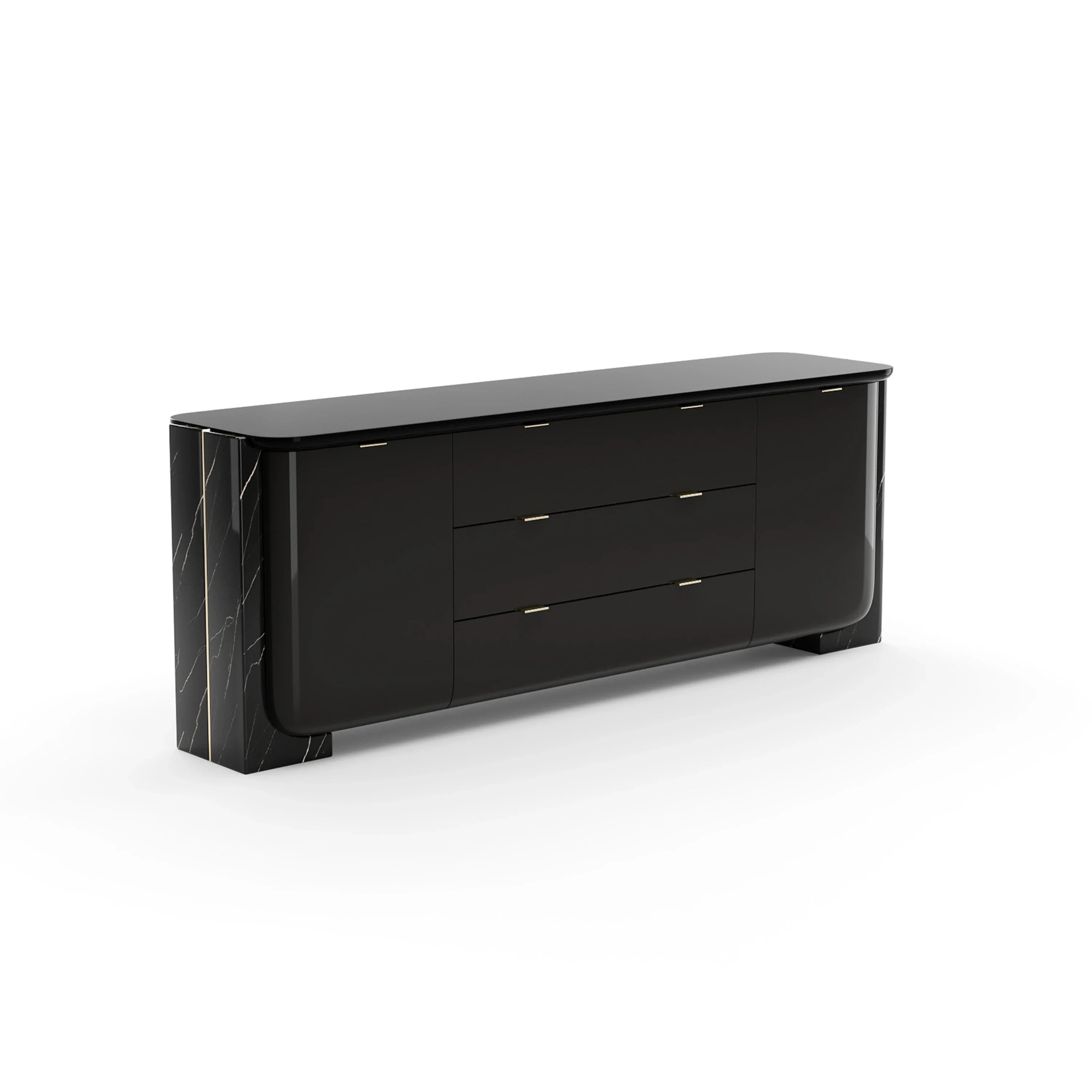 Overlap Sideboard Dark – Sideboards & Buffets by Caracole | Sutter & Vale