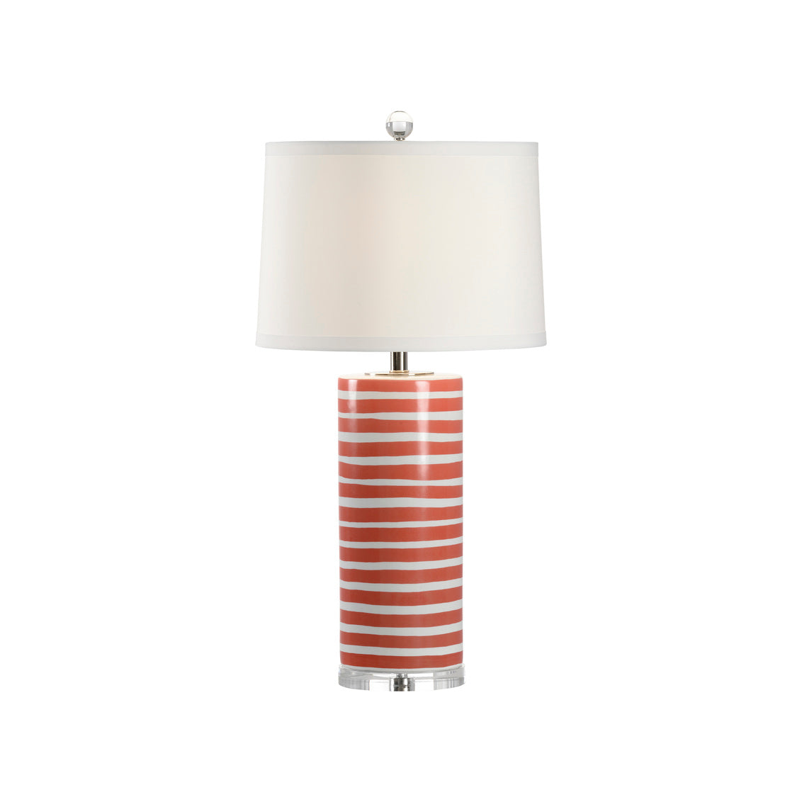 Orange Banded Lamp in 31.5 / Ceramic/Porcelain - Chelsea House