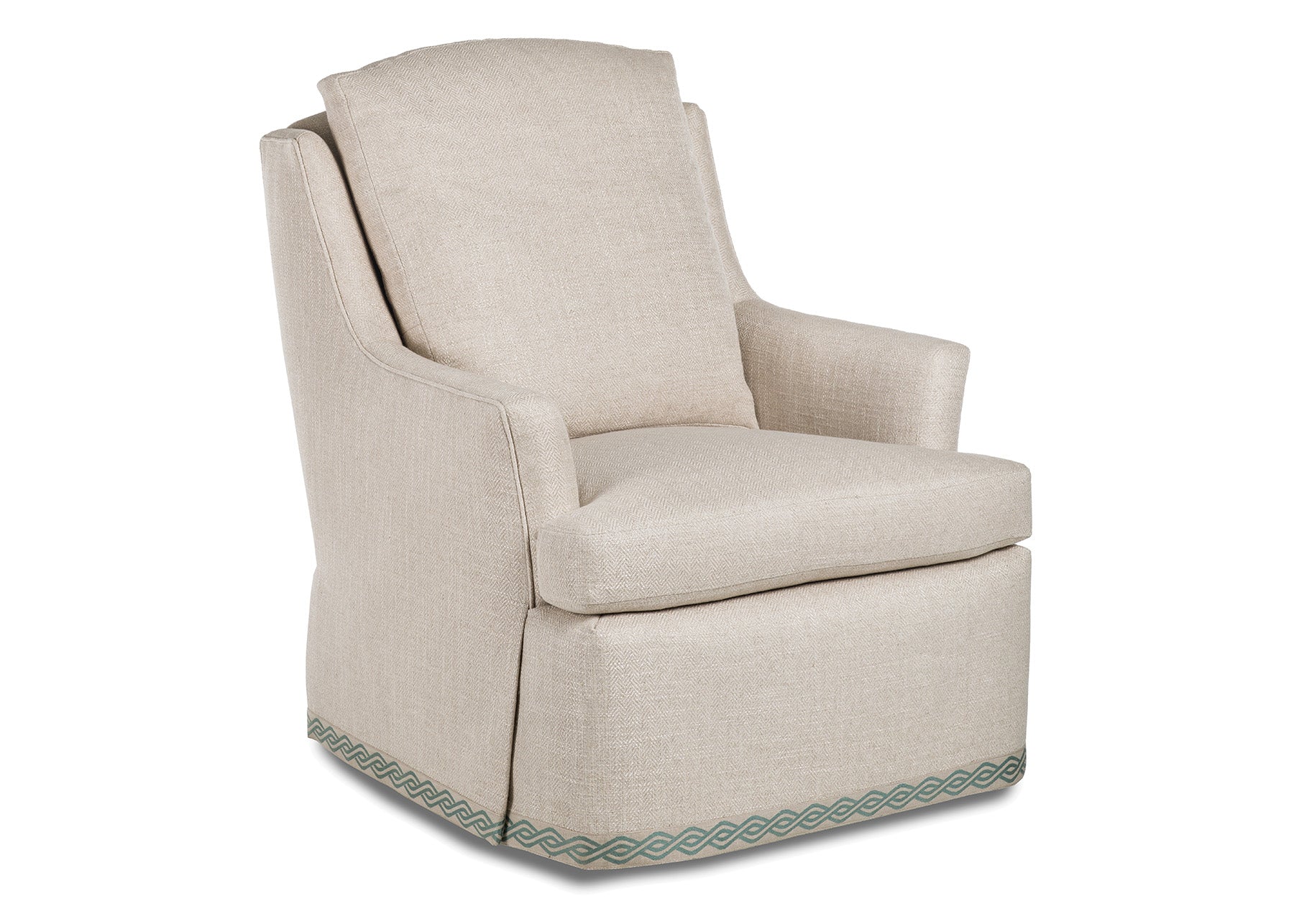 Cagney High Back Skirted Swivel