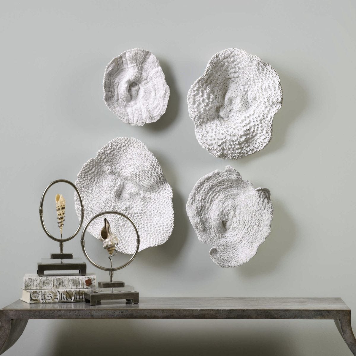 Sea Coral Wall Decor, S/4 – Wall Decor by Uttermost | Sutter & Vale