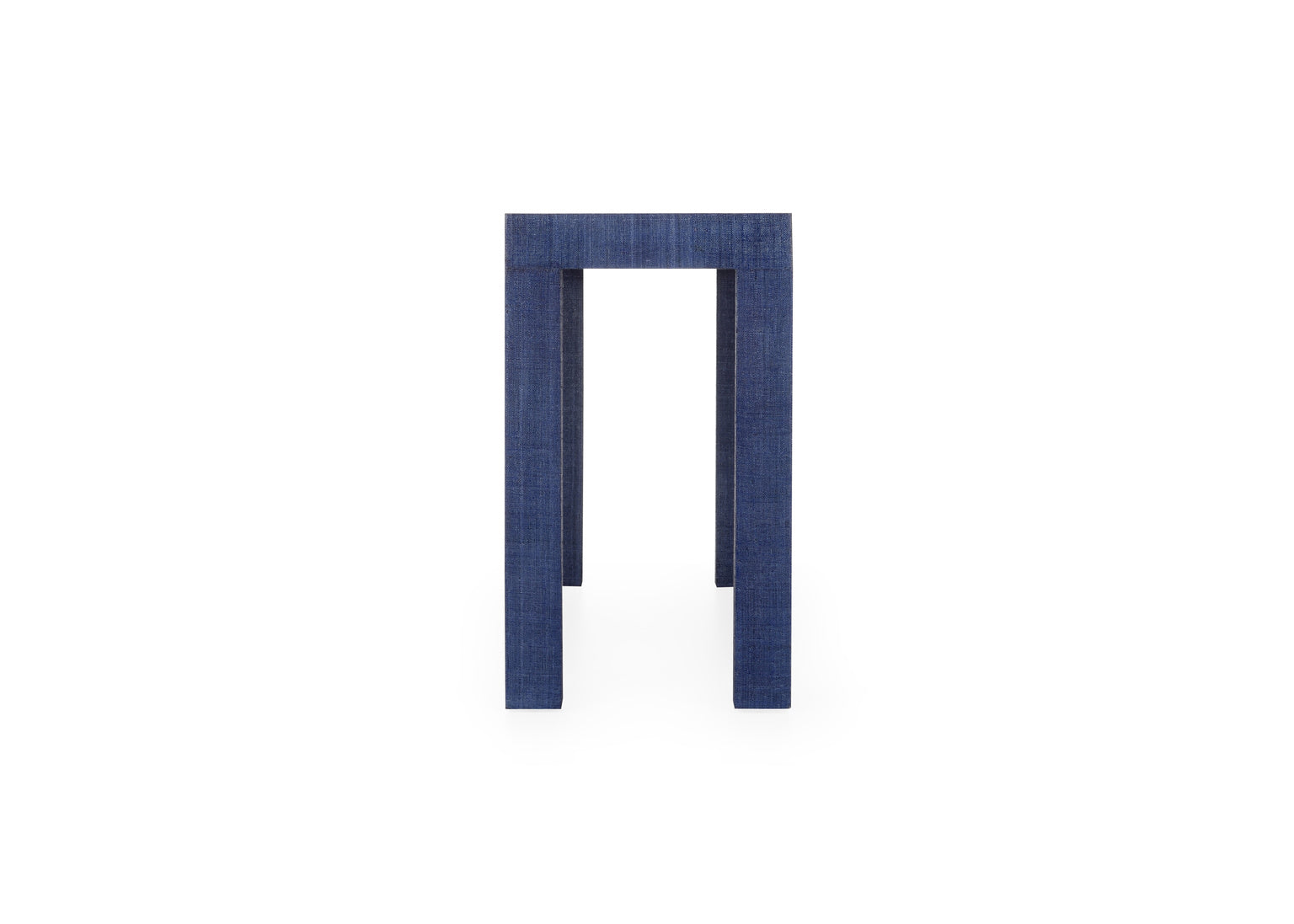 Sanibel Console - Blue in Blue Lacquer / Raffia - Chelsea House