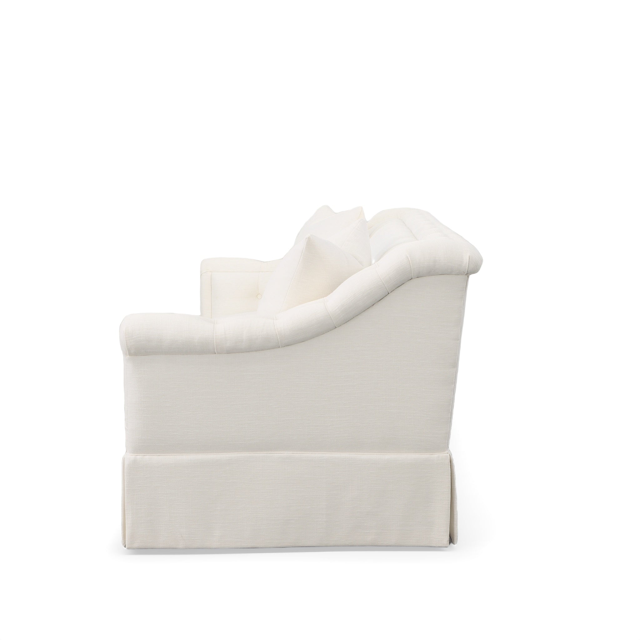 Elizabeth Tufted Skirted Sofa