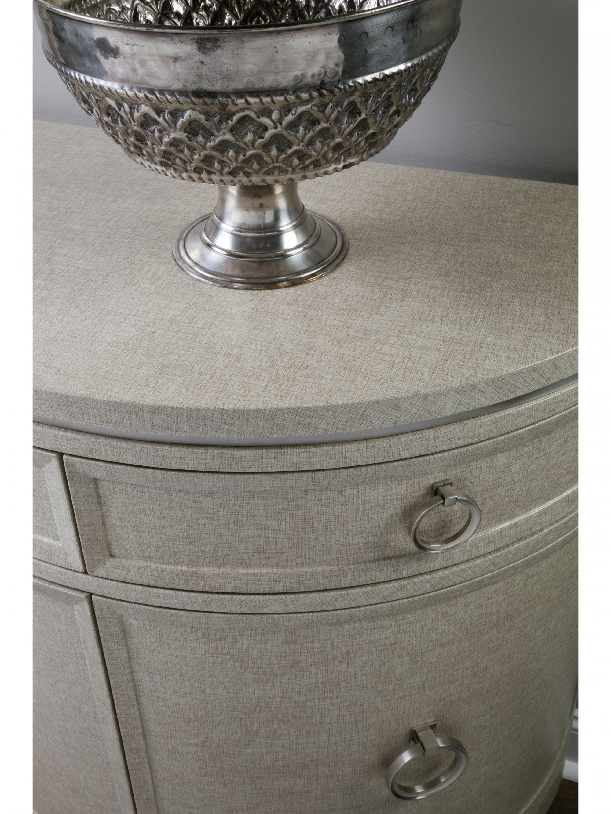 Zeitgeist Linen Demilune Chest