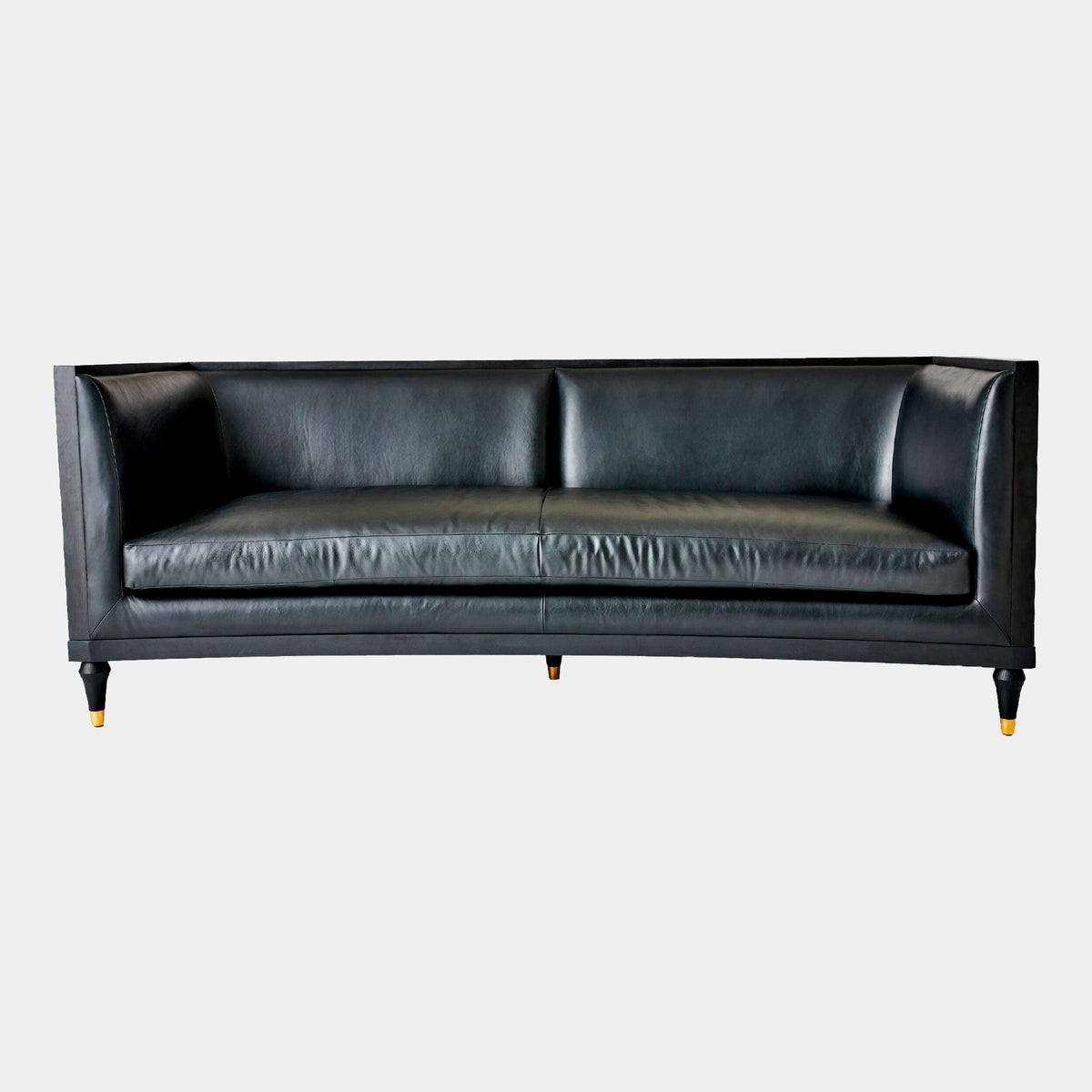 Arc Sofa-Black Leather