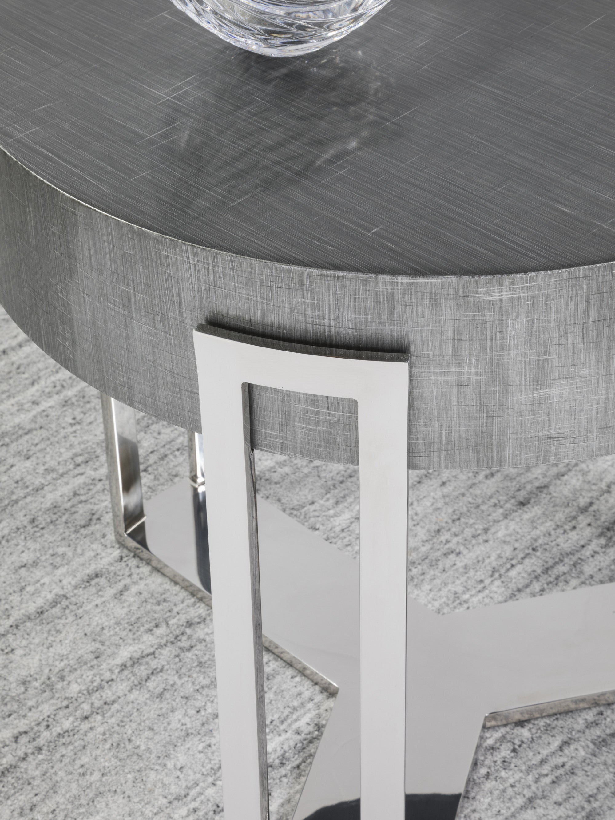 Iridium Round End Table