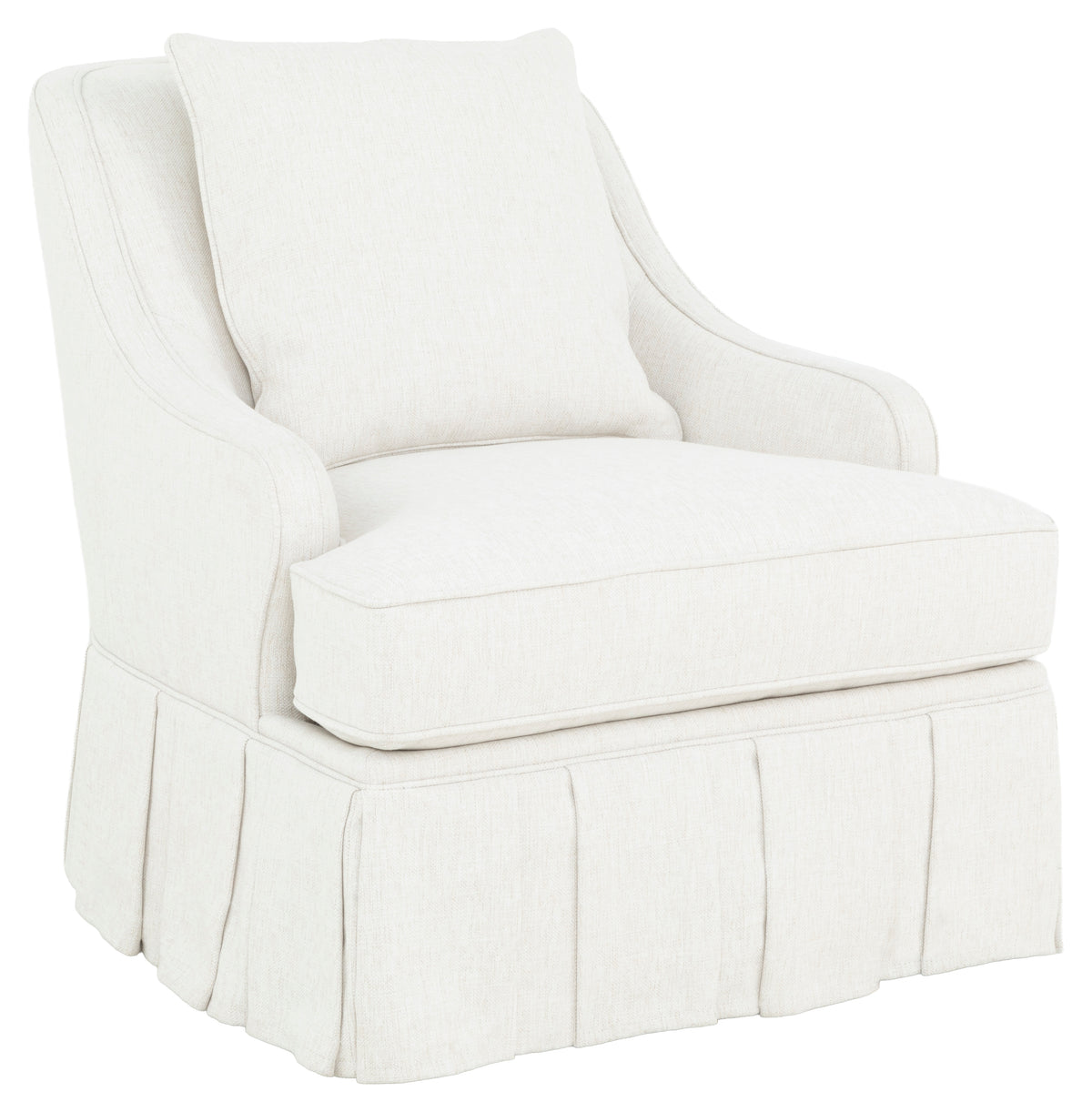 Avery Pleated Skirt Lounge Chair (2211-01) - Fairfield Chair