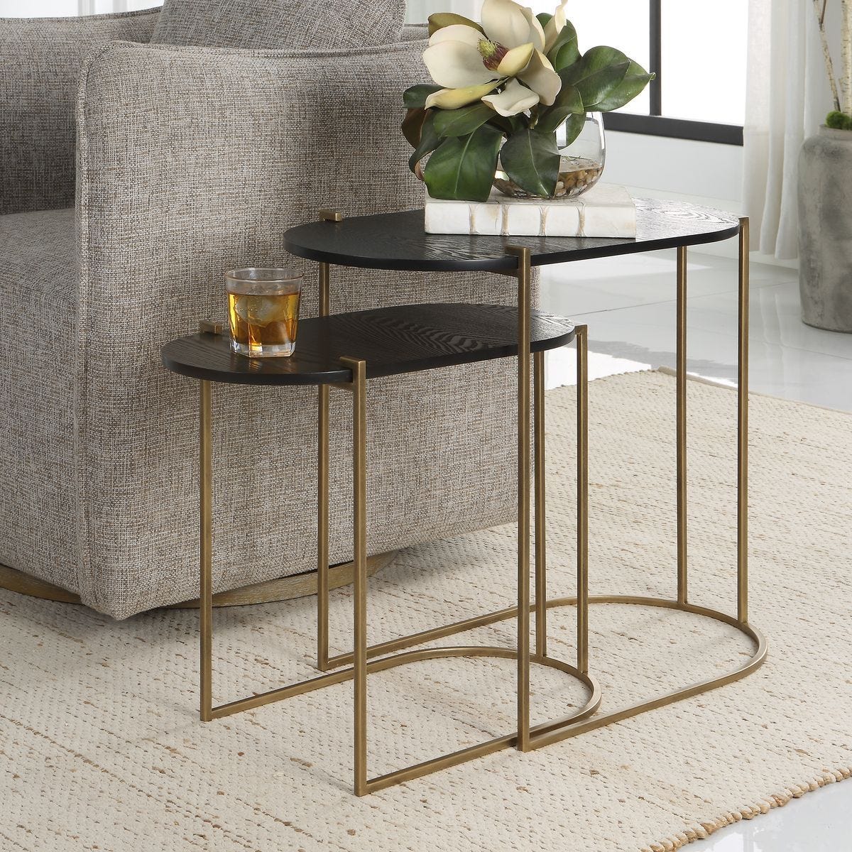 Aztec Nesting Tables, S/2 – Furniture by Uttermost | Sutter & Vale